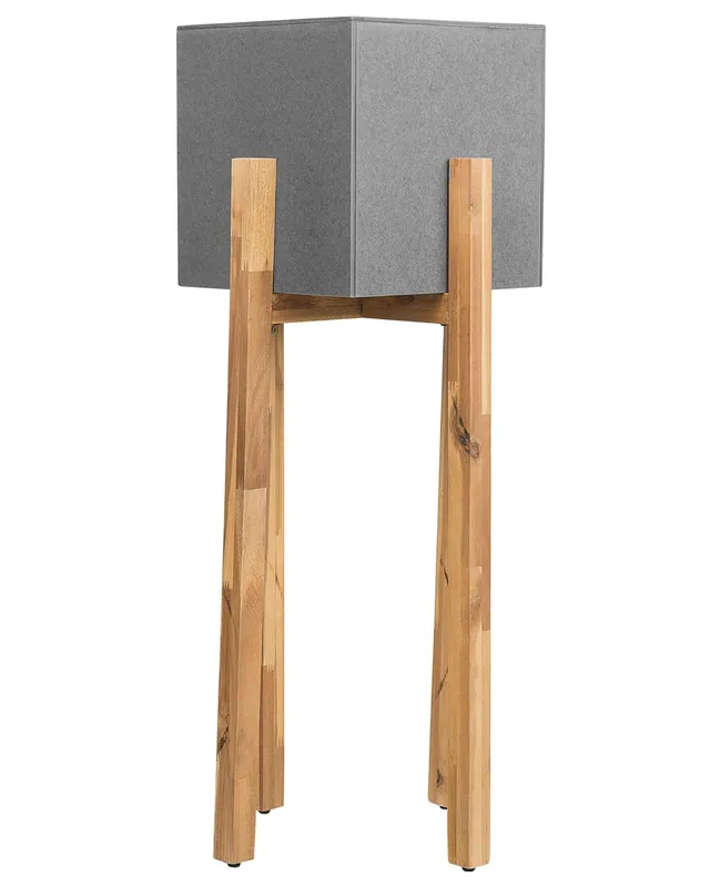 beliani-blumenbeh-lter-grau-30x30x95-cm-kiefernholz image 1