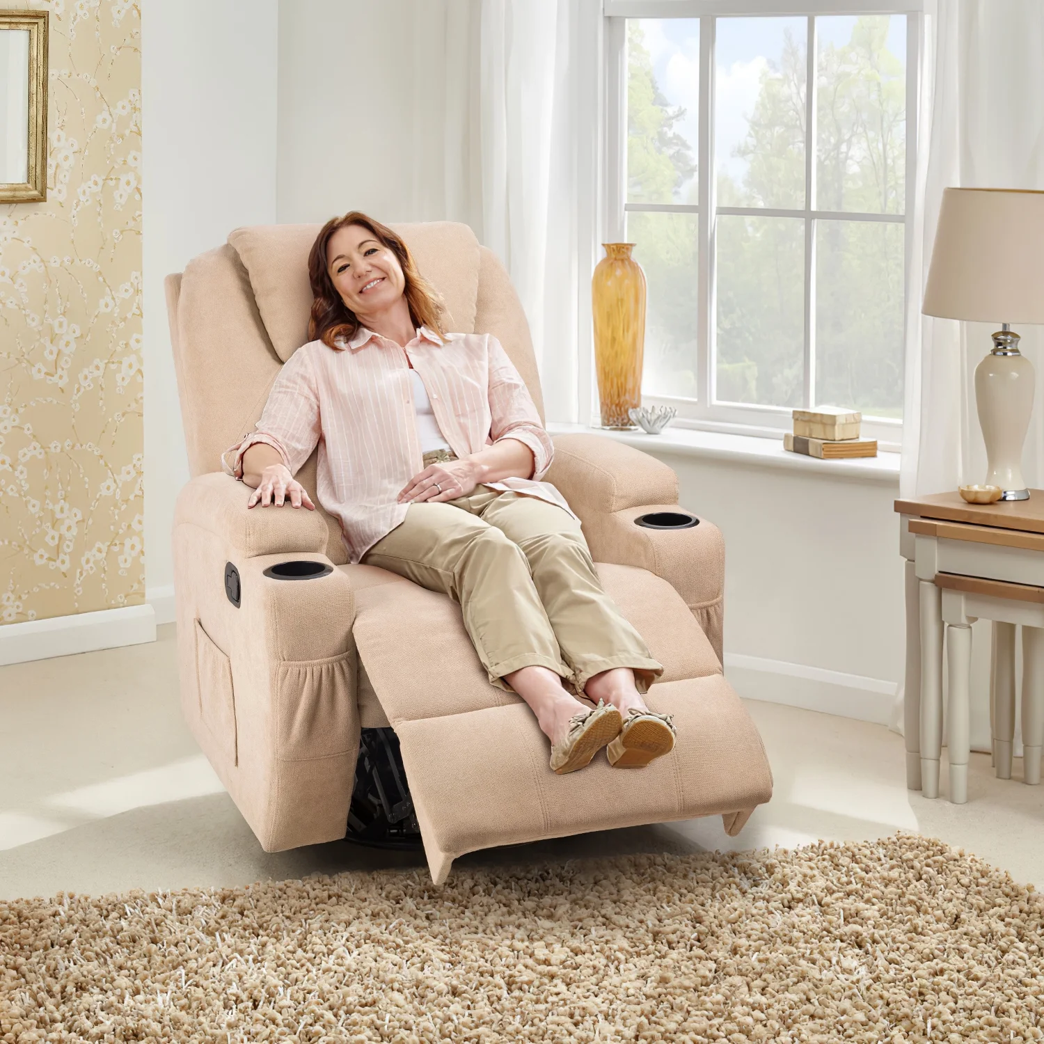 homall-recliner-chair-massagesessel-beige-mit-fu-st-tze image 7