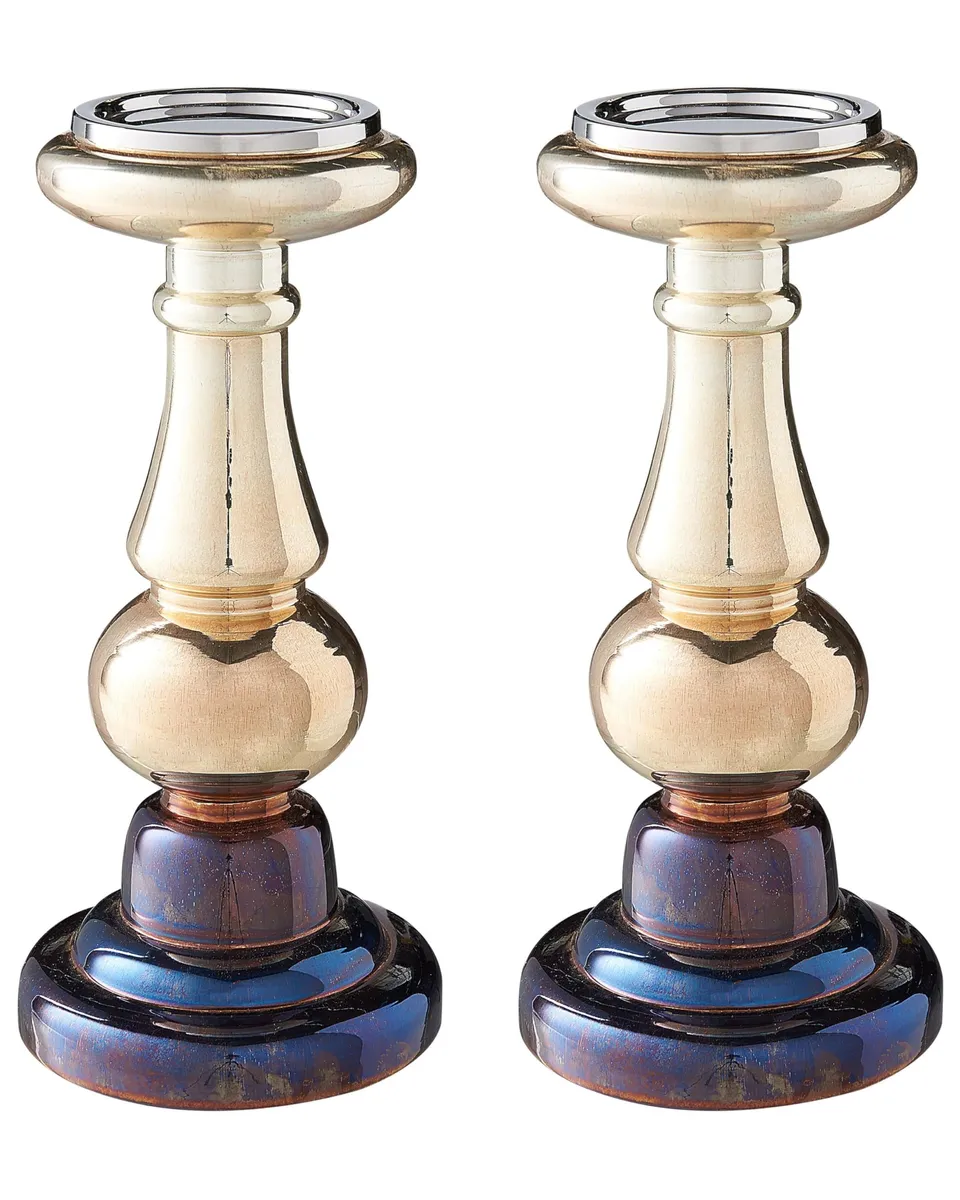 beliani-wohnaccessoires-kerzenst-nder-glas-gold-2er-set-31-cm image 1