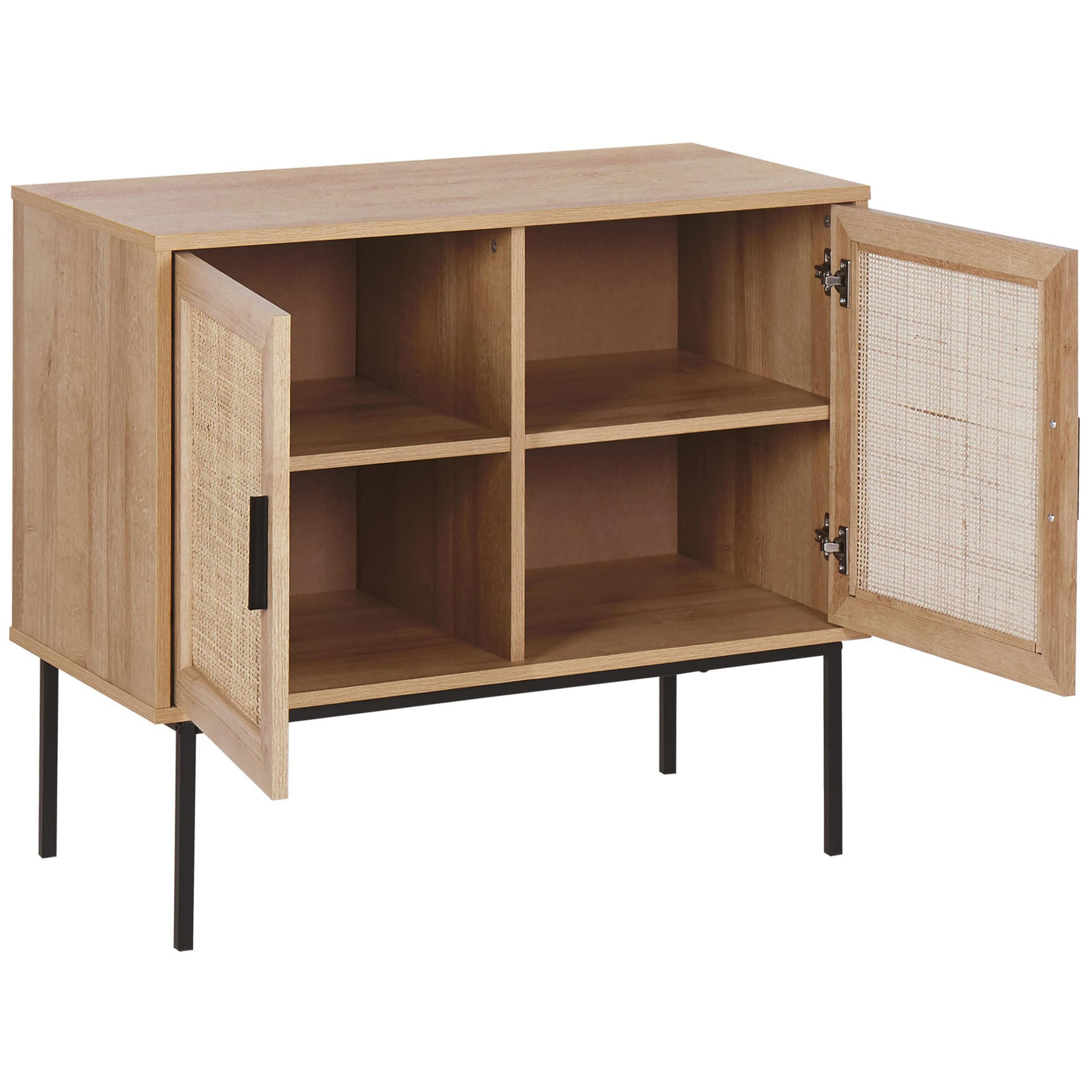 beliani-pasco-sideboard-80x40x72-rattan-holz-hell image 4