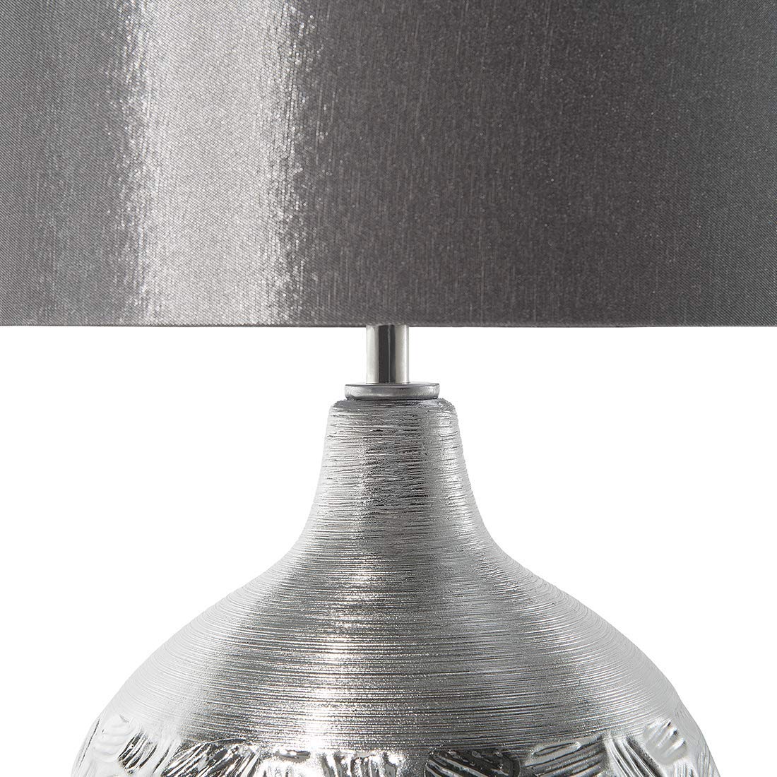 beliani-yakima-tischlampe-grau-silber-e27-kunstseide-43-cm image 4