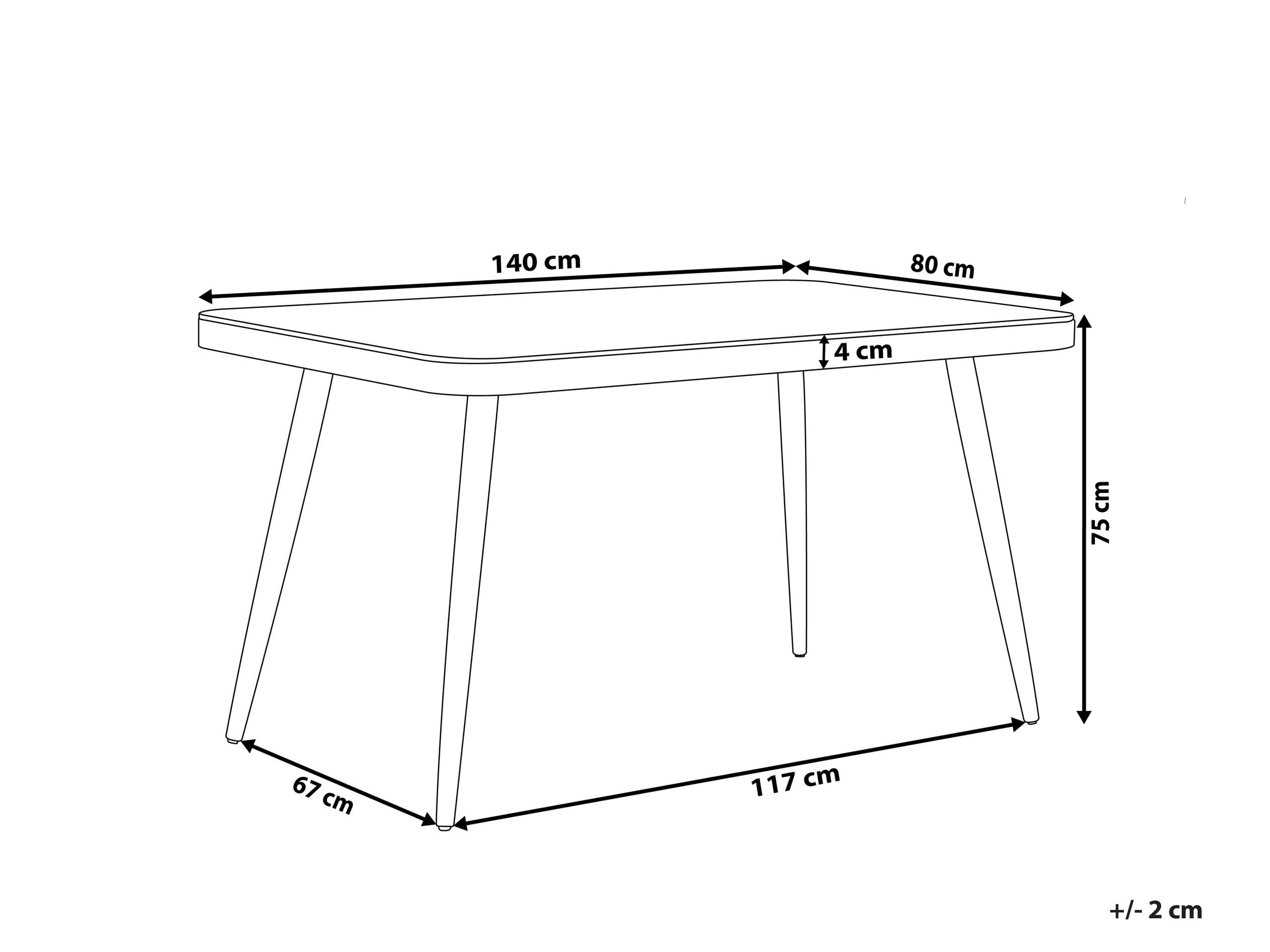 beliani-lipari-gartentisch-grau-140x80-glas-steinoptik image 3