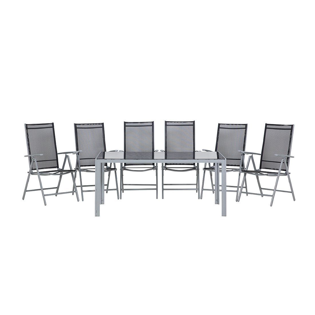 beliani-catania-gartenset-160-cm-6-st-hle-schwarz-glas image 4