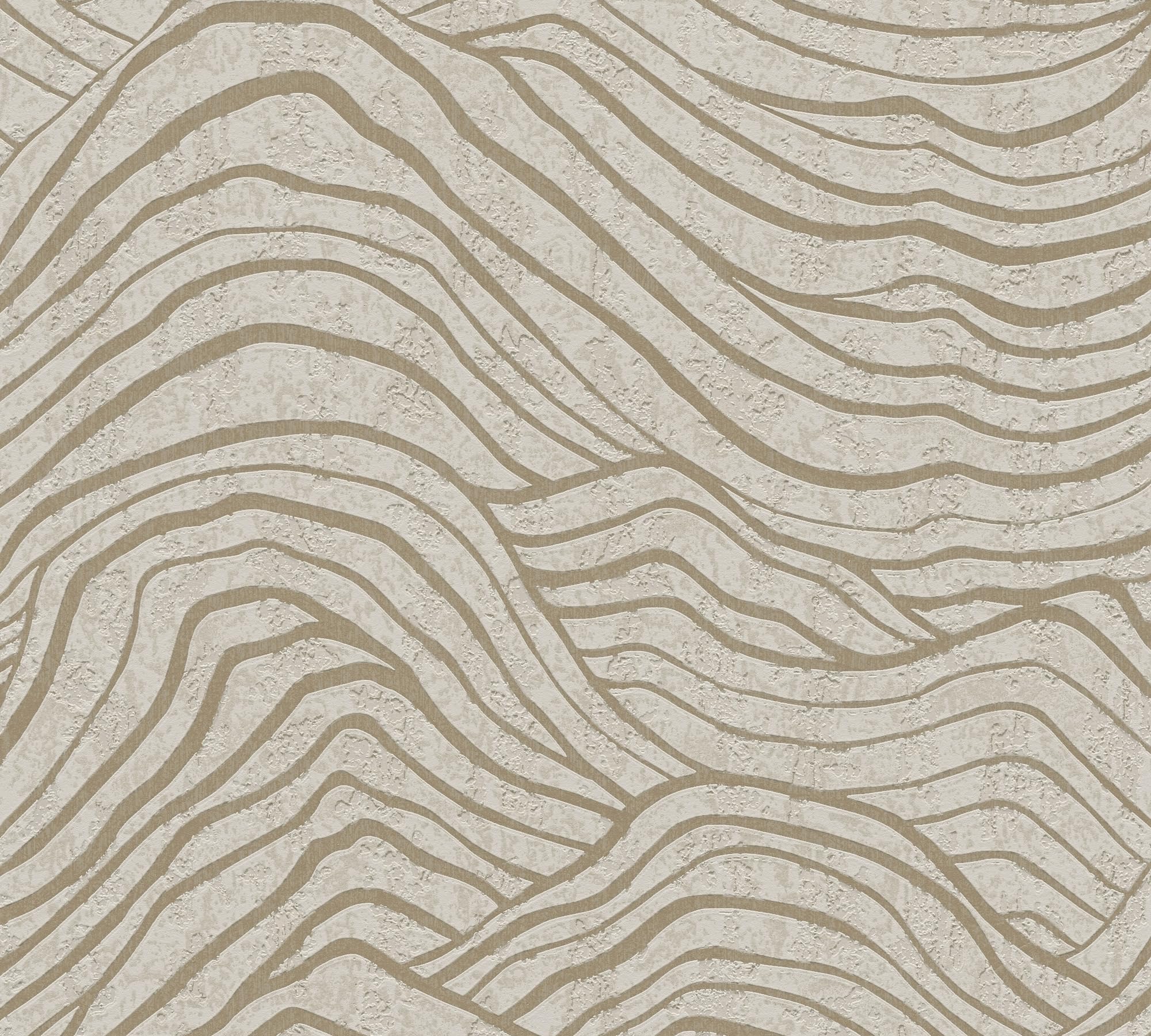 a-s-cr-ation-tapeten-wellen-vliestapete-beige-gold-10-05m image 2