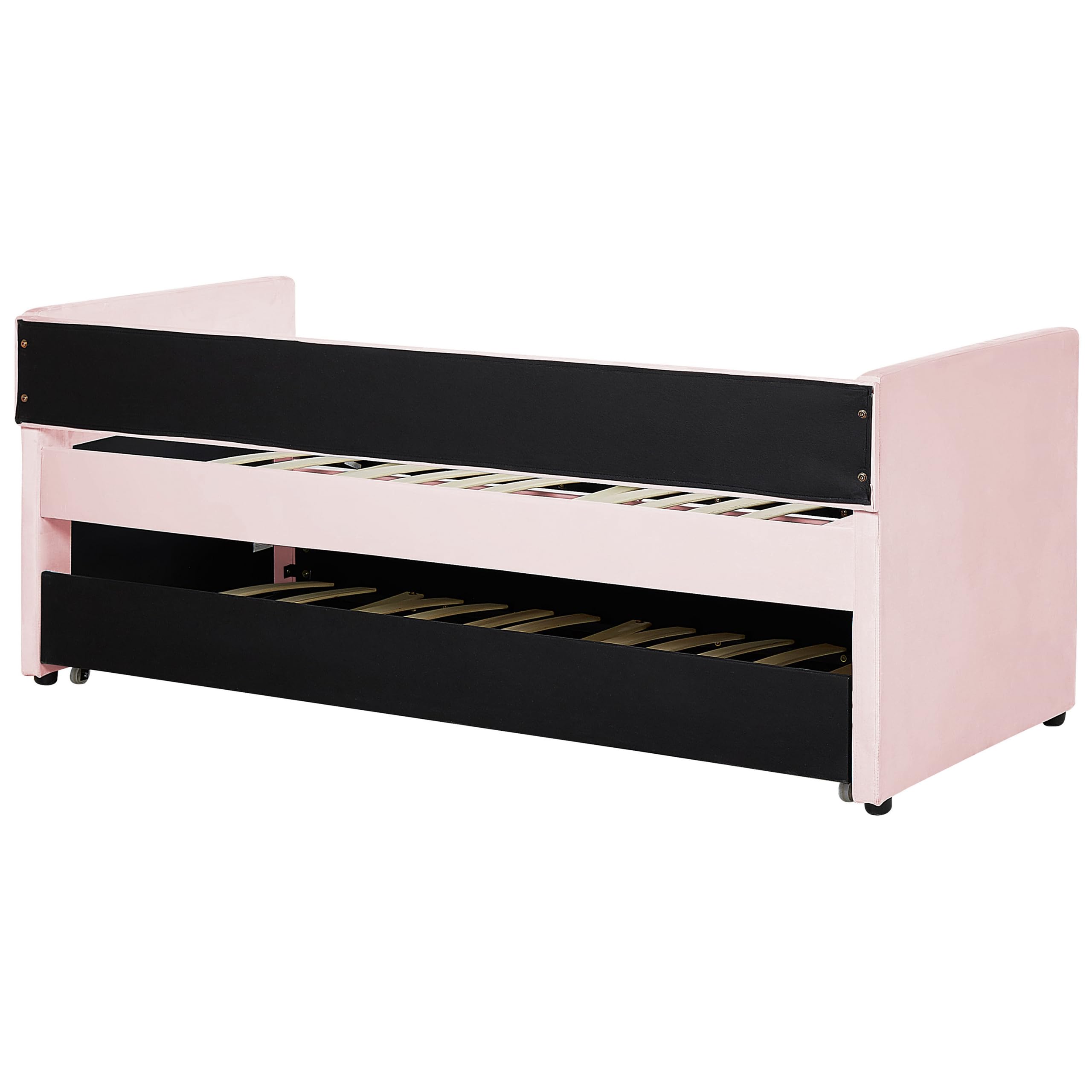 beliani-troyes-tagesbett-90x200-rosa-samt-ausziehbar image 6