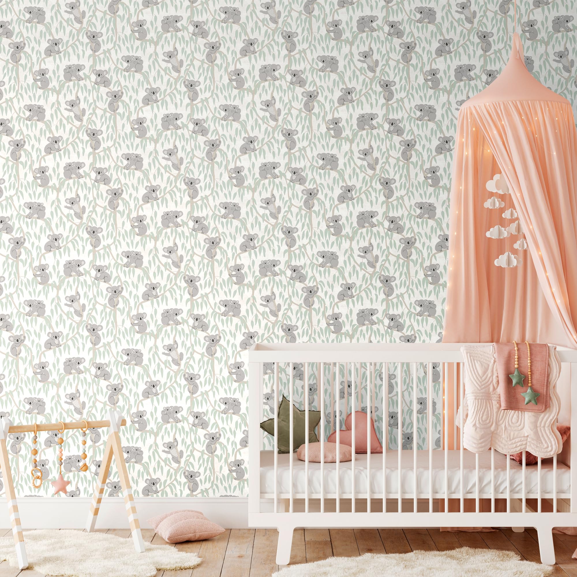 a-s-cr-ation-lilly-luis-koala-vliestapete-beige-gr-n-10-05m image 2