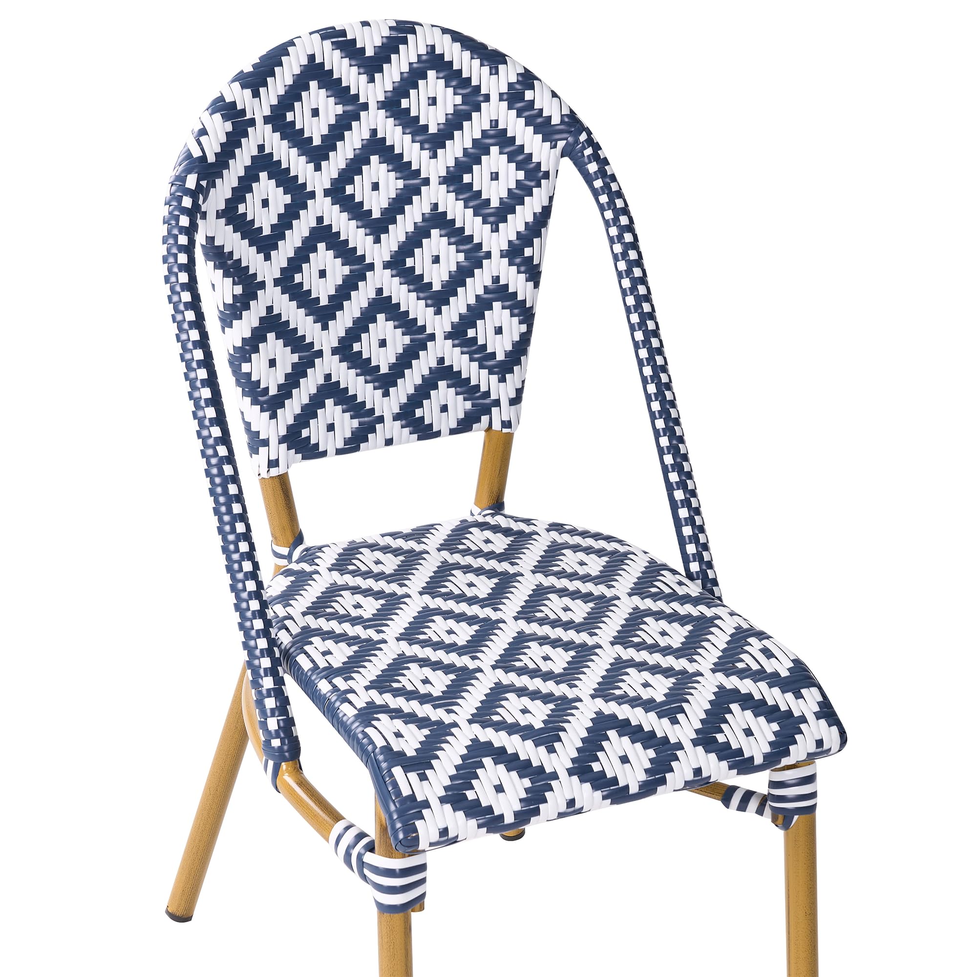 beliani-rifreddo-gartenset-rattan-blau-weiss-4-sitzer image 7