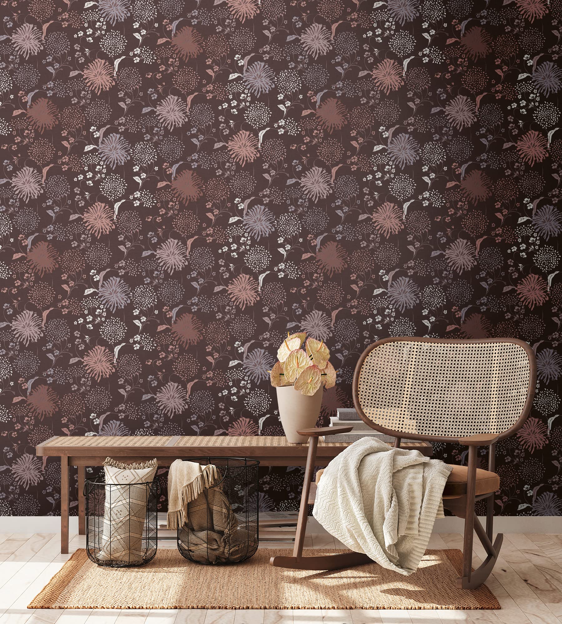 a-s-cr-ation-house-of-turnowsky-vliestapete-floral-rot-389003 image 2