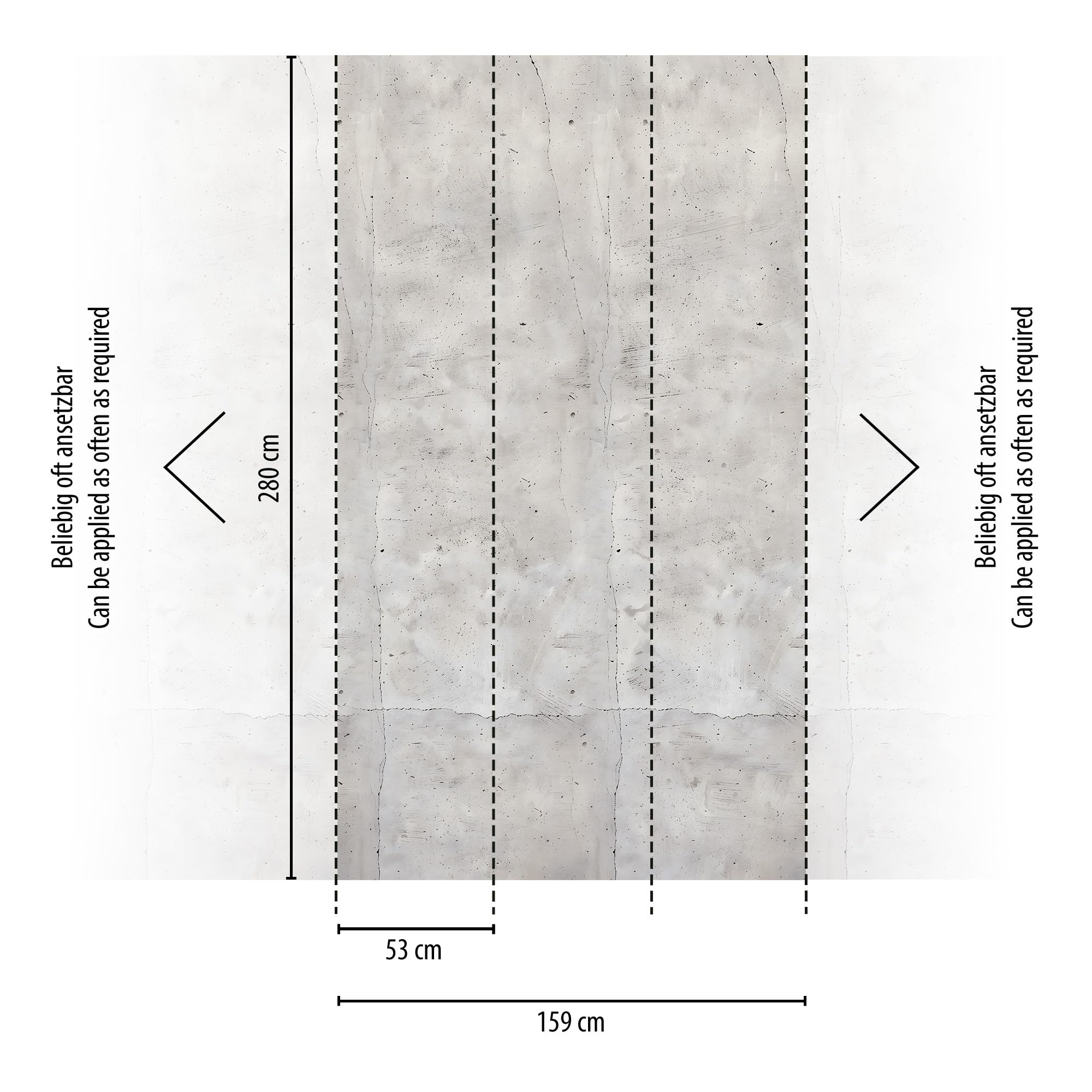 livingwalls-cosmopolitan-beton-fototapete-grau-schwarz-8-8x0-53m image 2
