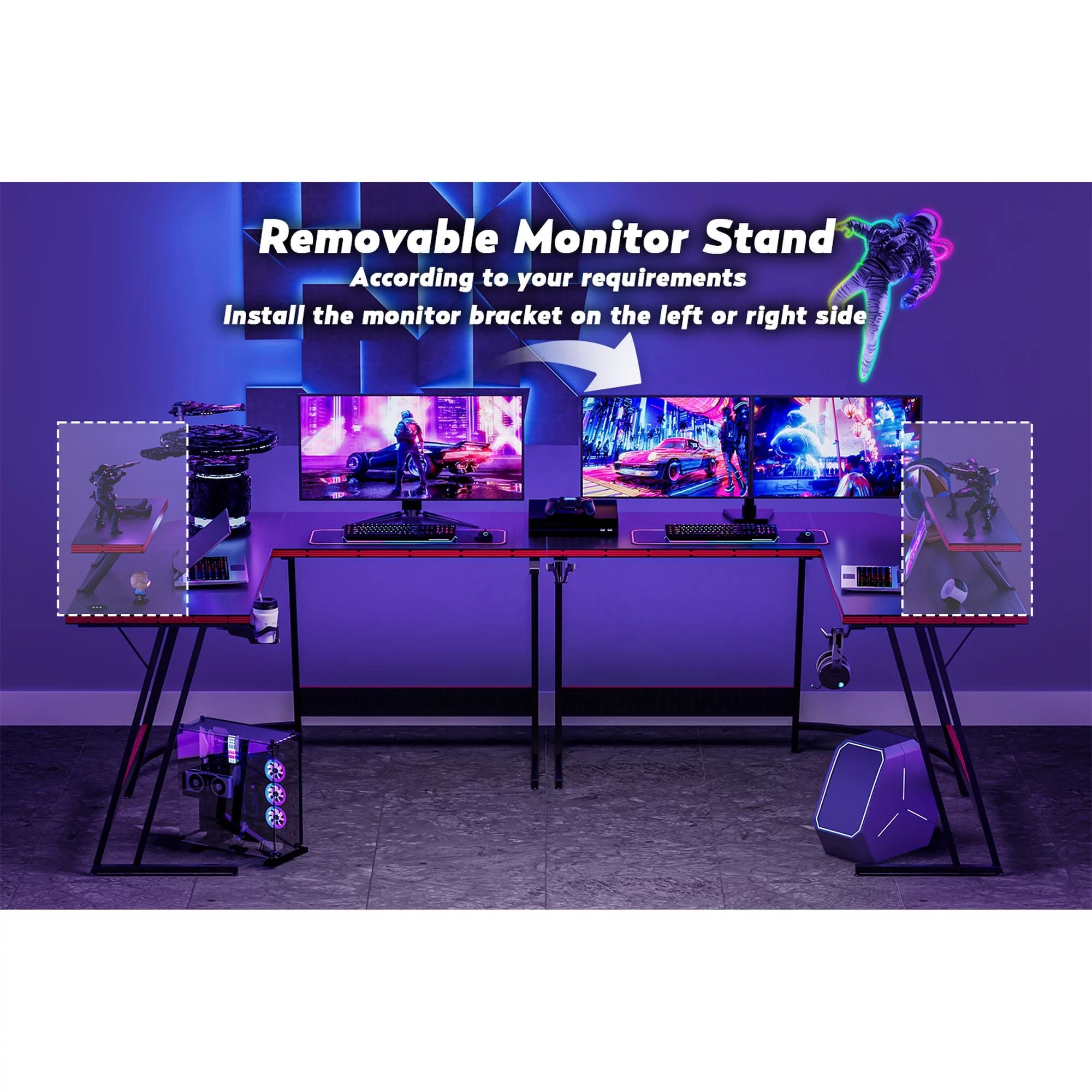 homall-gaming-desk-l-form-eck-schreibtisch-schwarz-51-zoll image 8