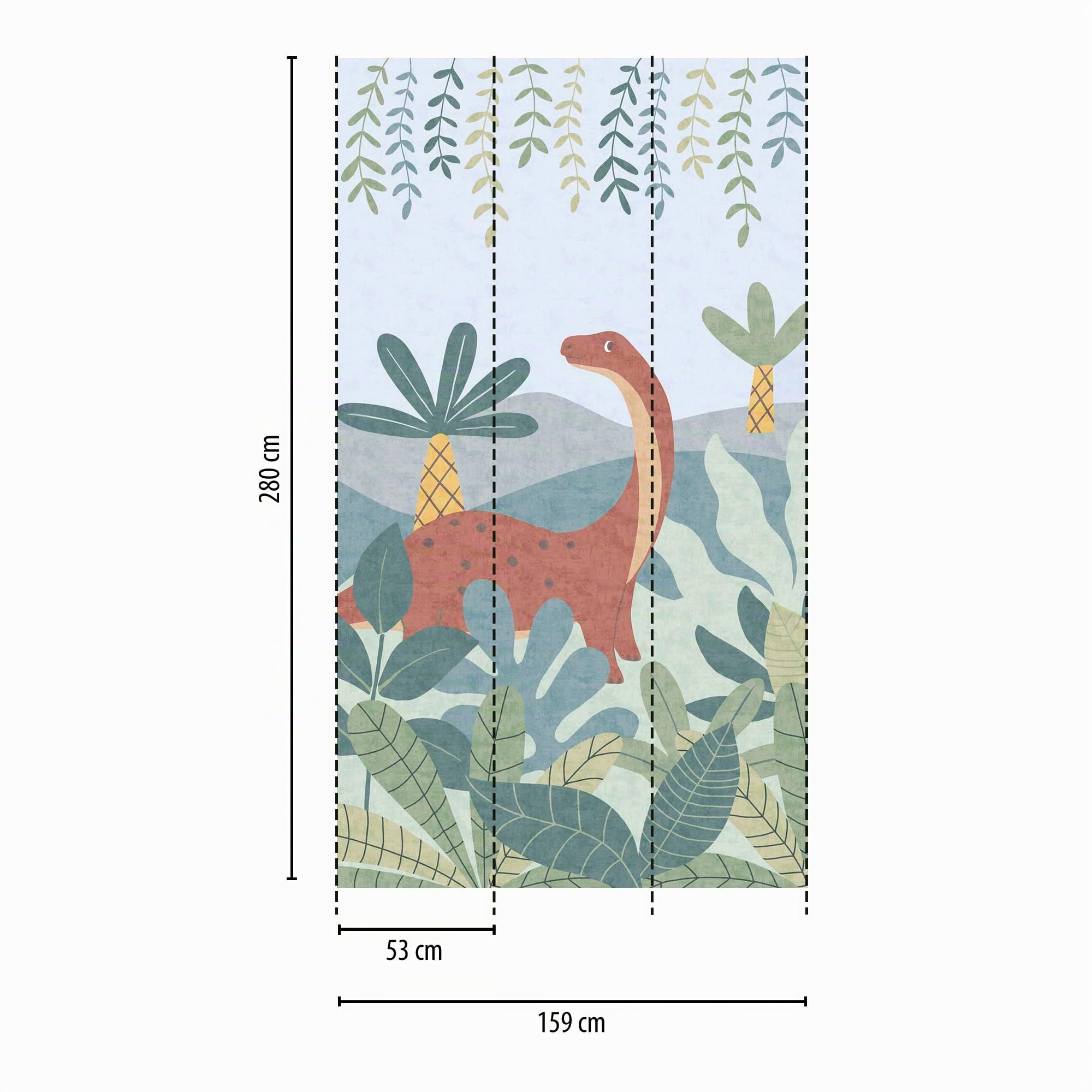 a-s-cr-ation-lilly-luis-dino-vliestapete-blau-bunt-10-05m image 3