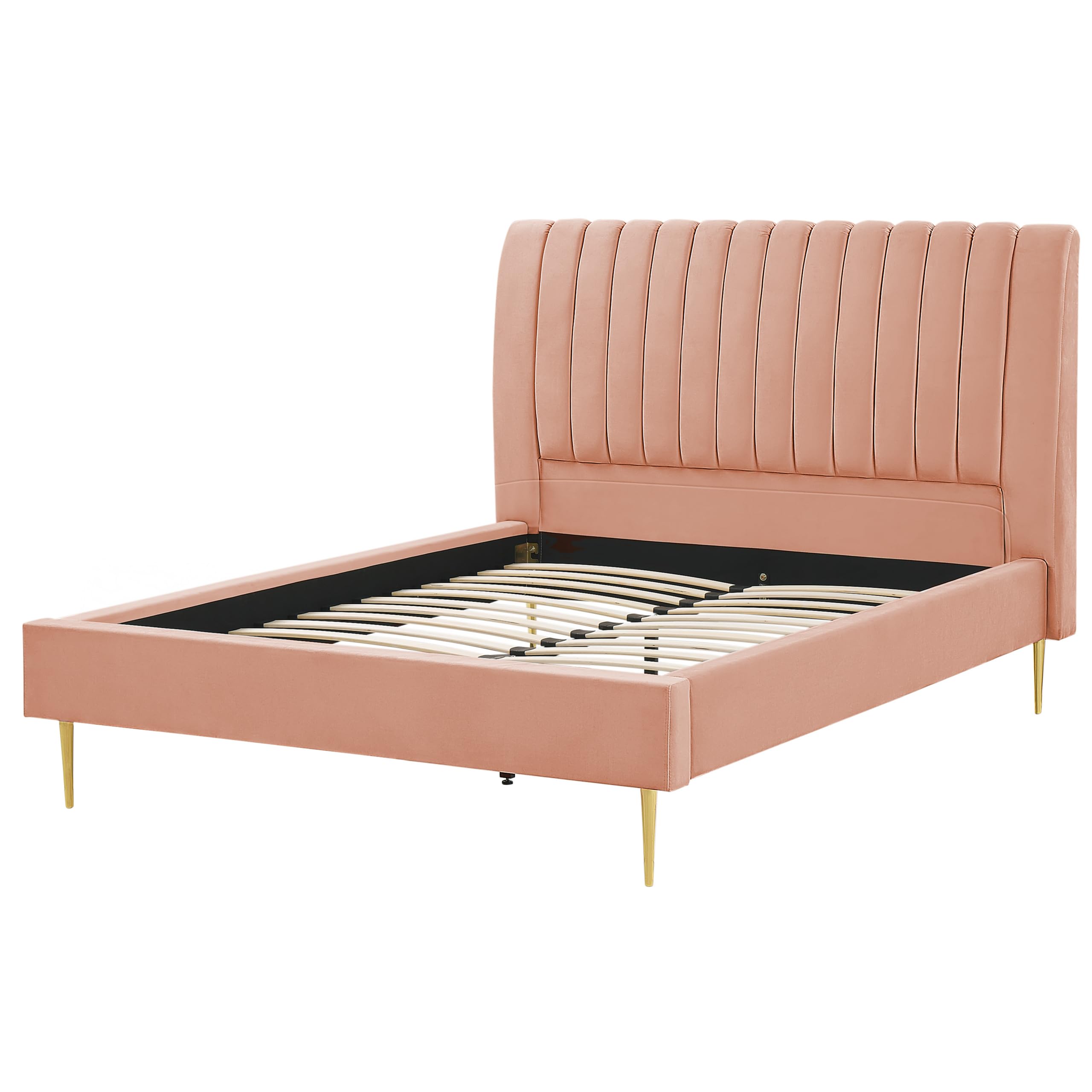 beliani-marville-samtbett-140-x-200-pfirsichrosa-mit-lattenrost image 4