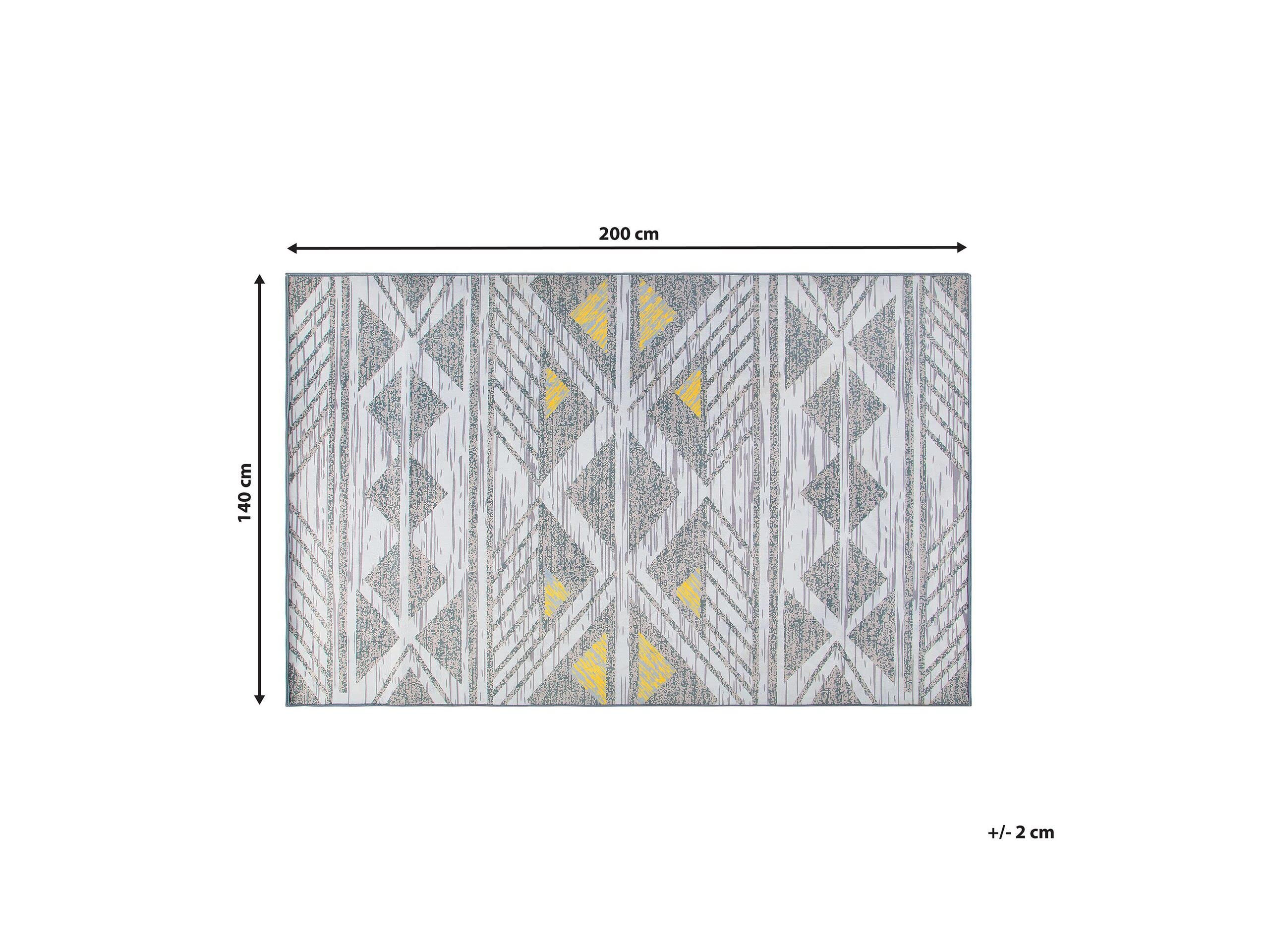 beliani-kargi-teppich-grau-gelb-140x200-geometrisch image 6