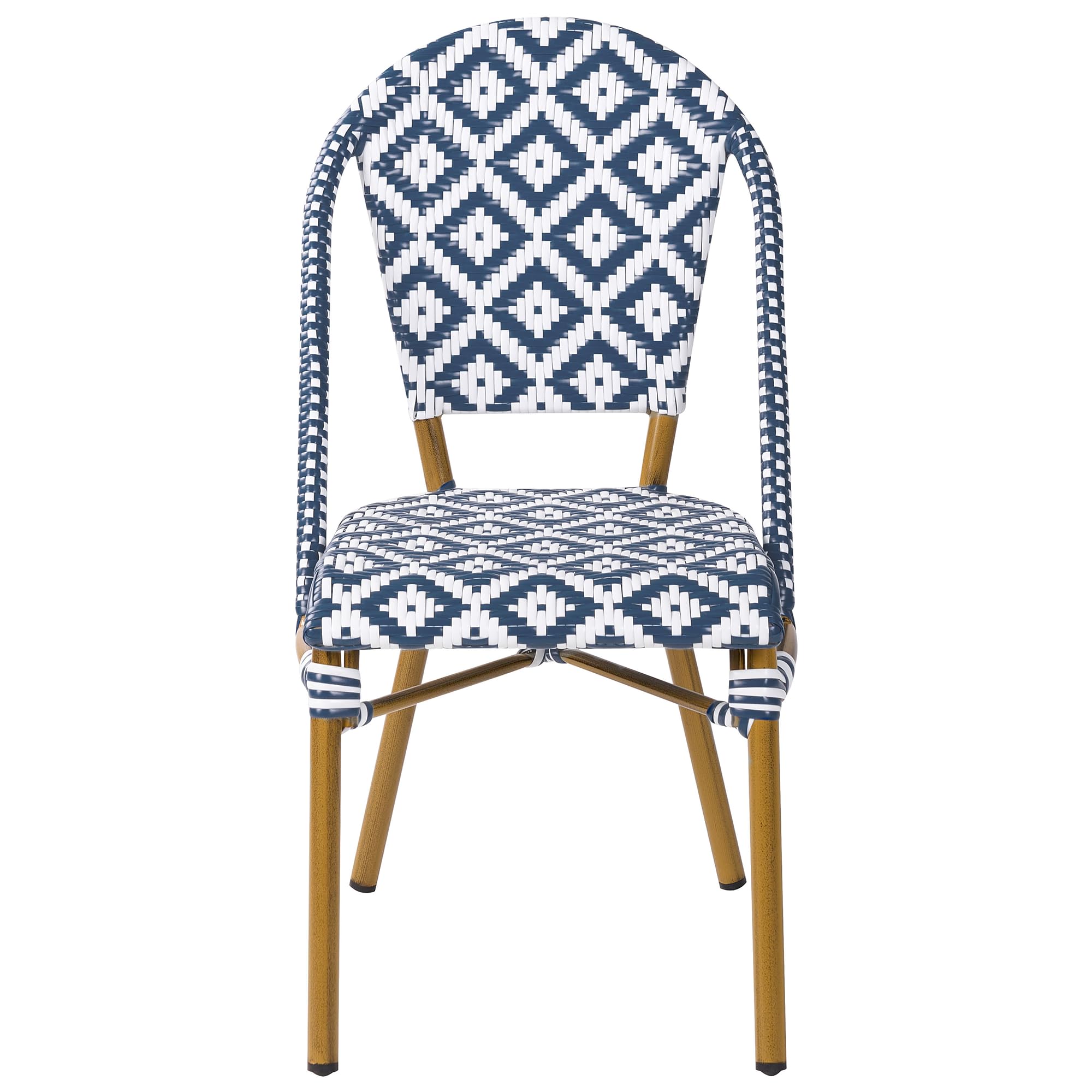 beliani-rifreddo-gartenset-rattan-blau-weiss-4-sitzer image 5