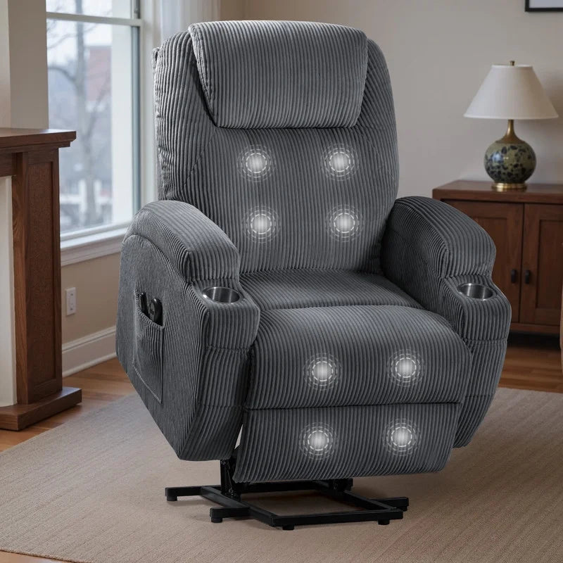 homall-recliner-chair-massagesessel-cord-beige-aufstehhilfe image 8