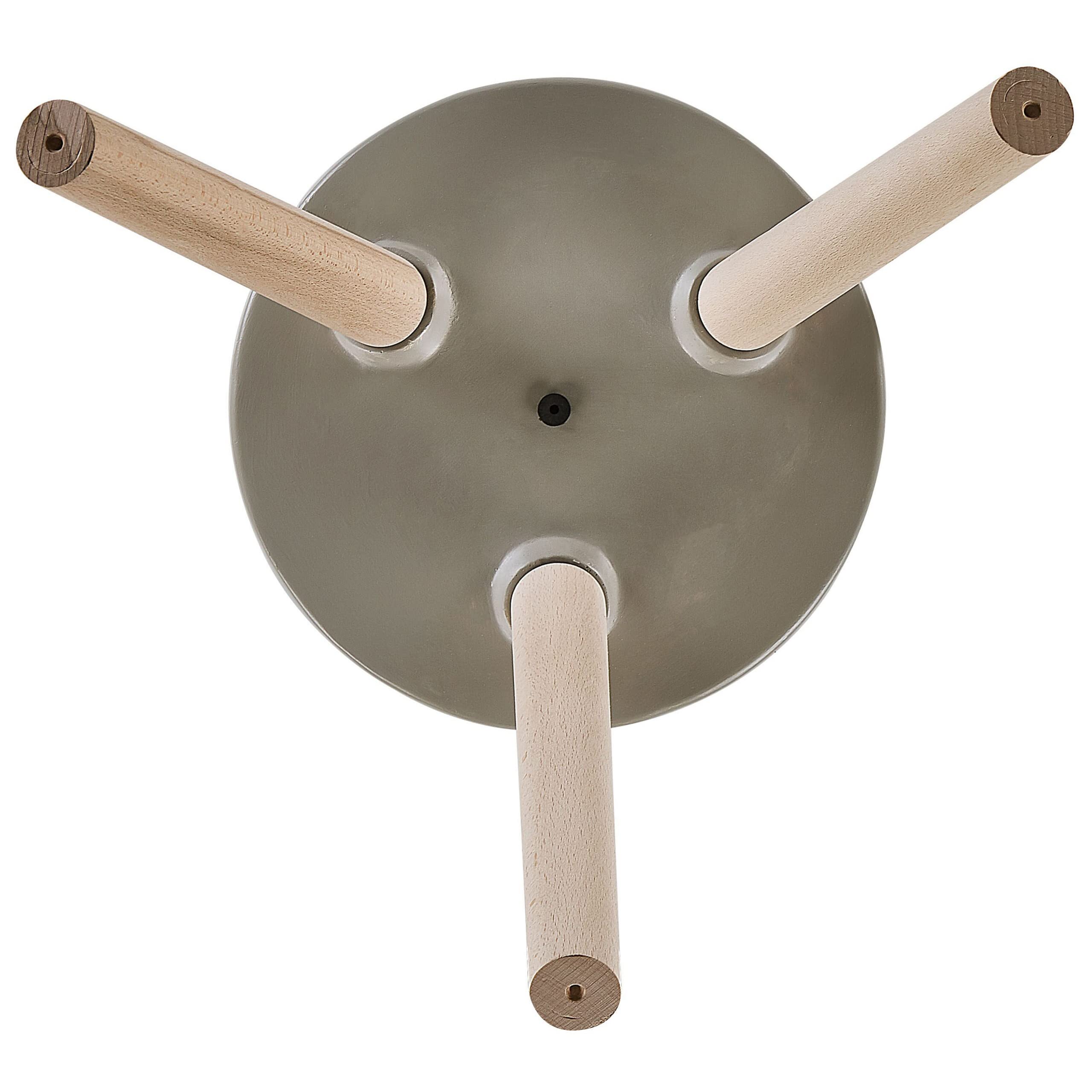 beliani-arta-blumentopf-taupe-35cm-mit-holzbeinen image 5
