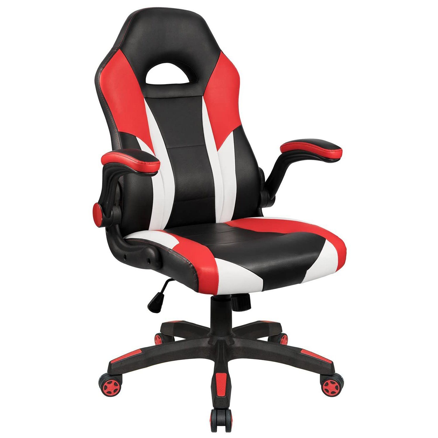 homall-gaming-chair-gamer-stuhl-blau-kunstleder-hoch image 1
