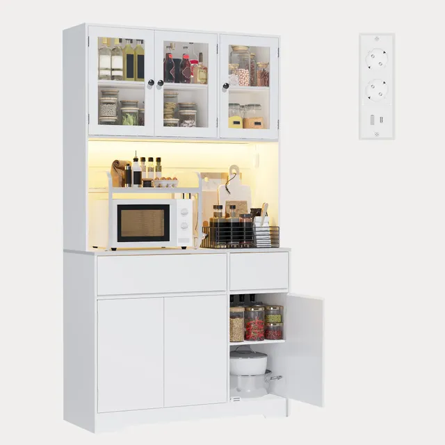 bealife-ap120-k-chenschrank-vitrine-led-wei-ladestation image 1