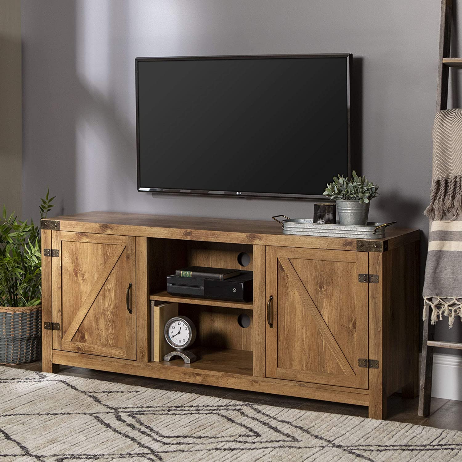 homall-tv-stand-lowboard-walnuss-landhaus-f-r-65-zoll image 2