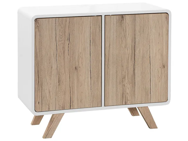 beliani-kommode-wei-heller-holzfarbton-90-cm-2-t-ren image 1