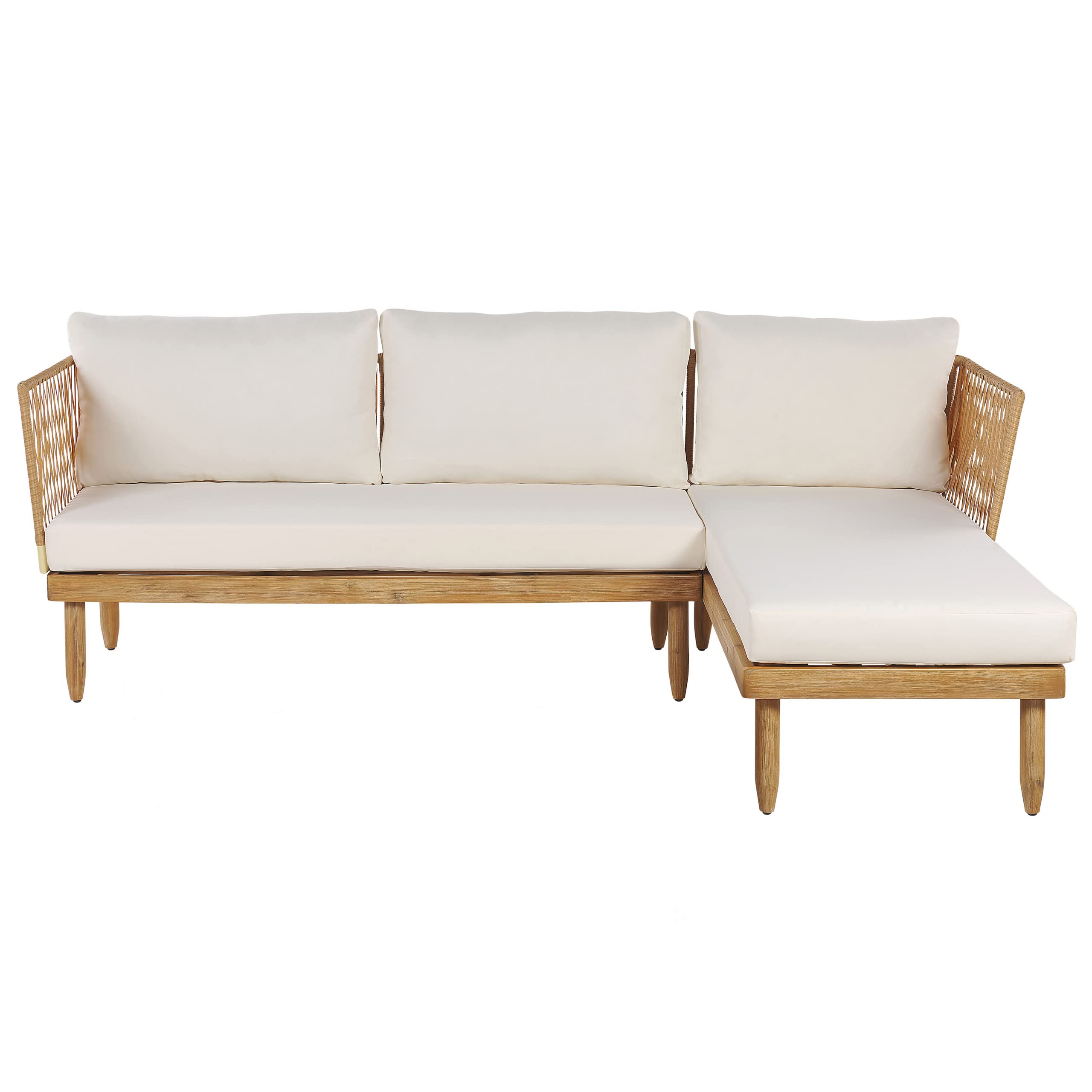 beliani-cremona-lounge-set-akazienholz-4-sitzer-cremewei image 6