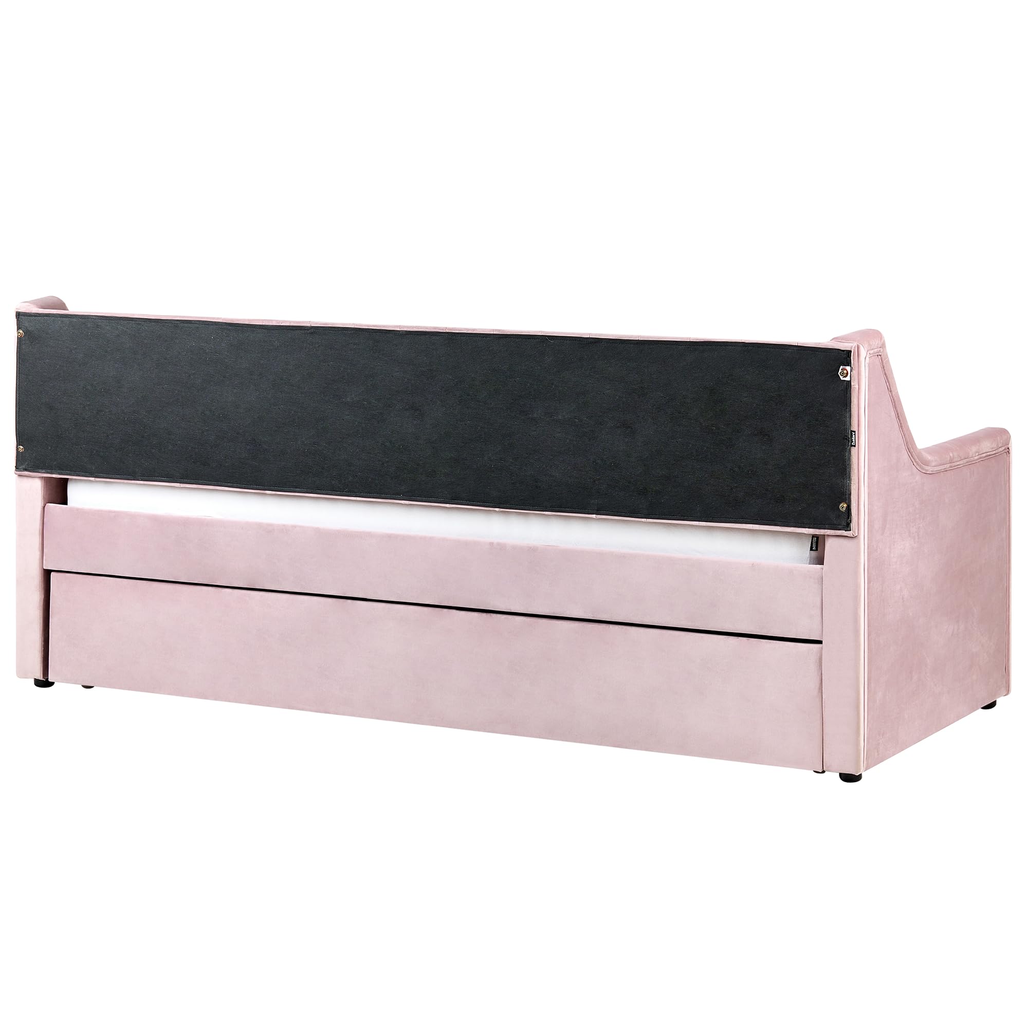 beliani-montargis-tagesbett-90x200-rosa-samt-ausziehbett-lattenrost image 7