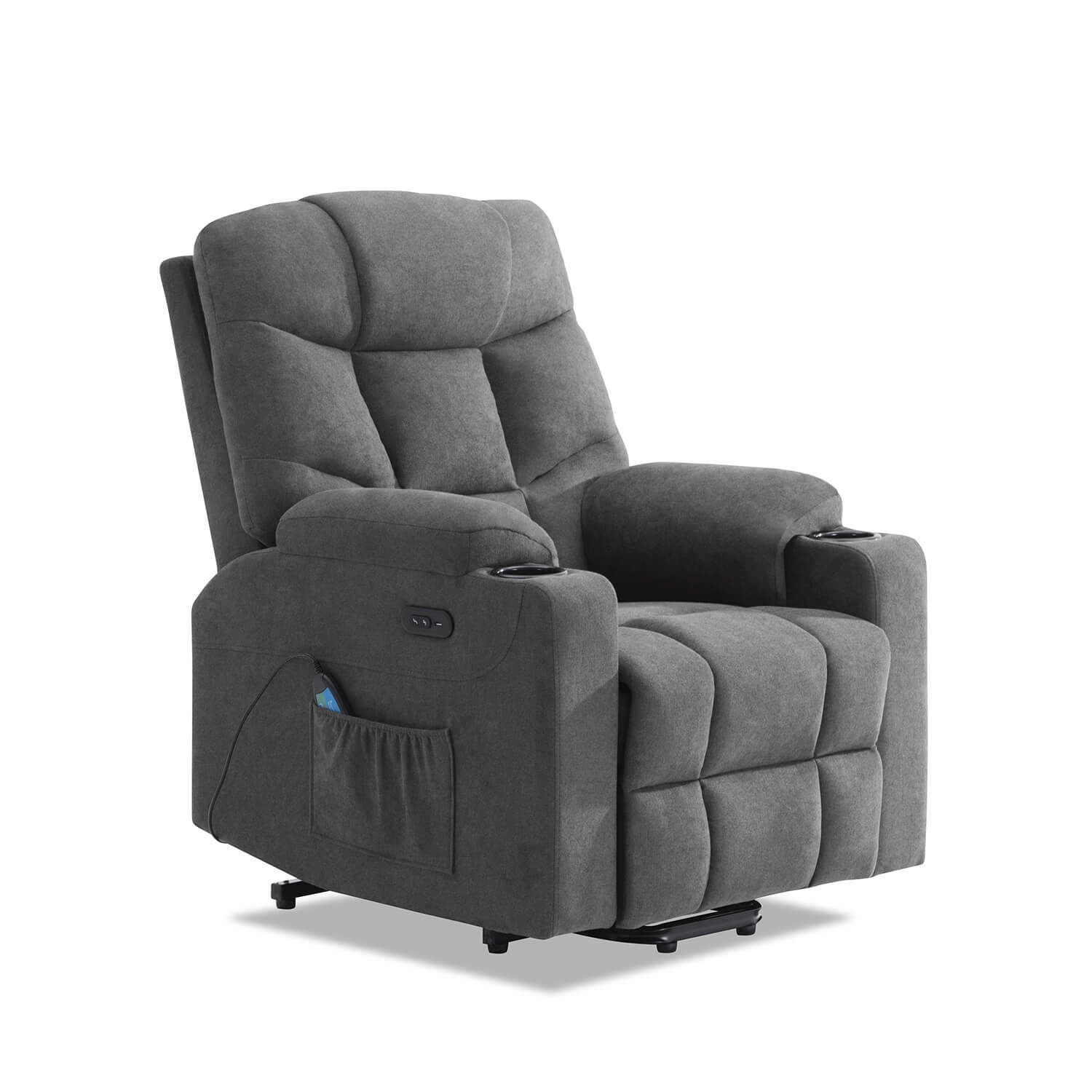 homall-recliner-chair-fernsehsessel-grau-stoff-mit-massage-heizung image 8