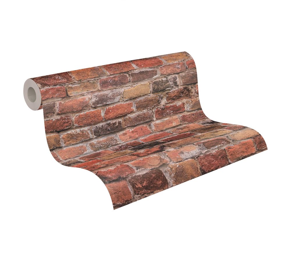 a-s-cr-ation-bricks-stones-388141-vliestapete-rot image 1