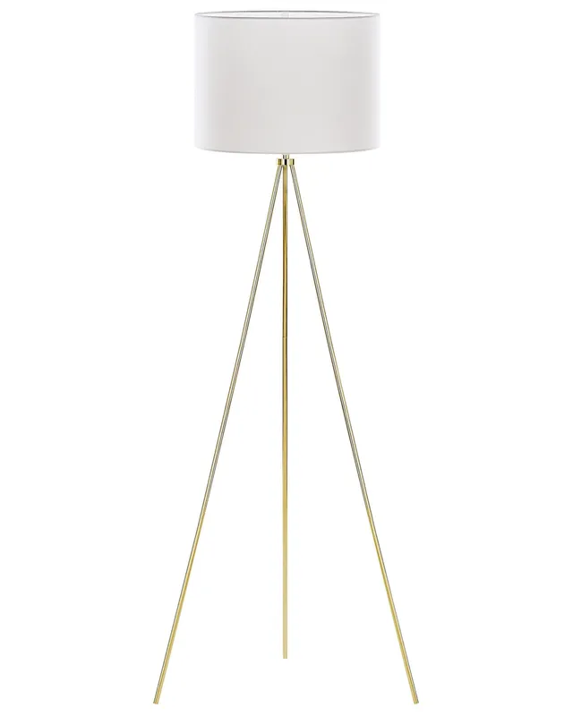 beliani-vistula-stehleuchte-wei-gold-dreibein-148-cm image 1