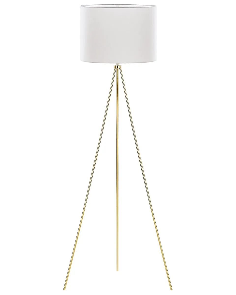 beliani-vistula-stehleuchte-wei-gold-dreibein-148-cm image 1