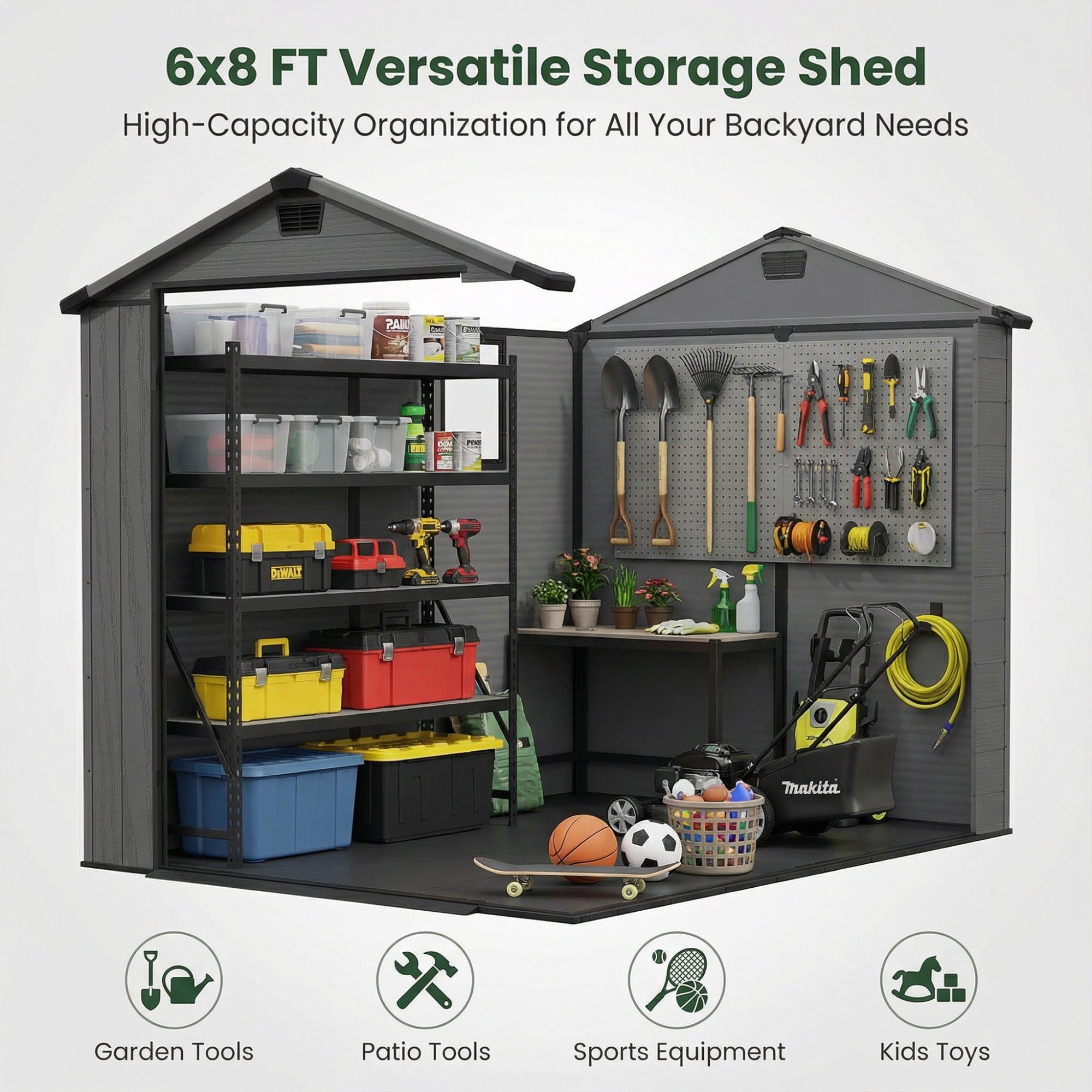 homall-metal-shed-ger-teschuppen-6x8ft-dunkelgrau-mit-fenster image 5