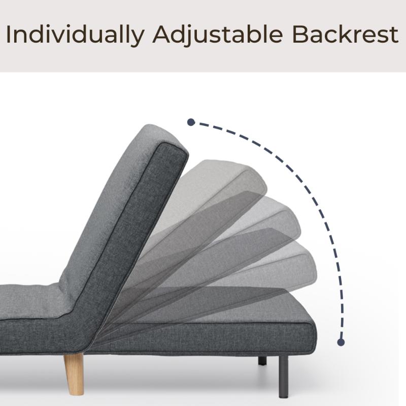 bealife-ar50-klappsofa-leinen-dunkelgrau-schlaffunktion image 4