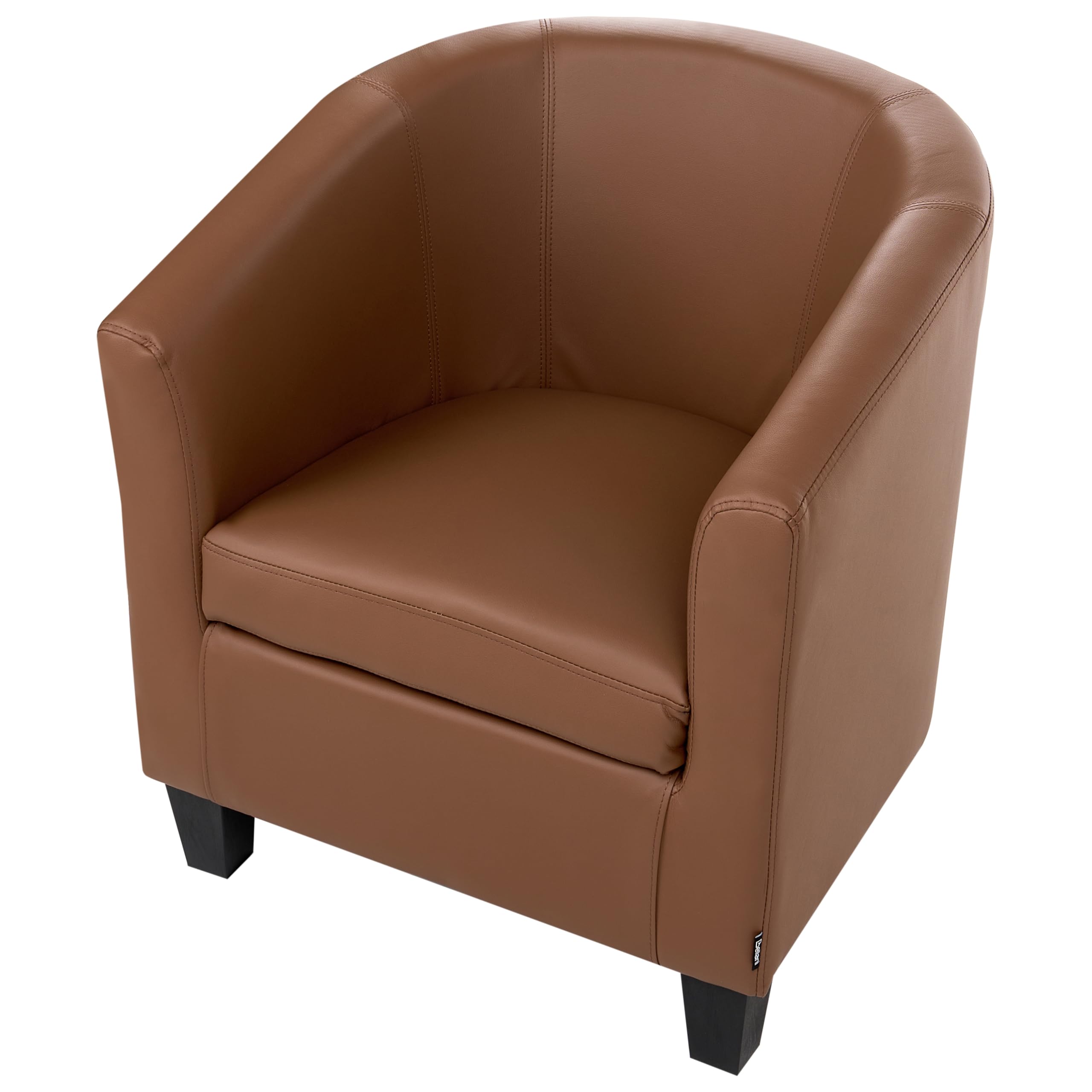 beliani-borwick-cocktailsessel-kunstleder-braun-sessel image 6
