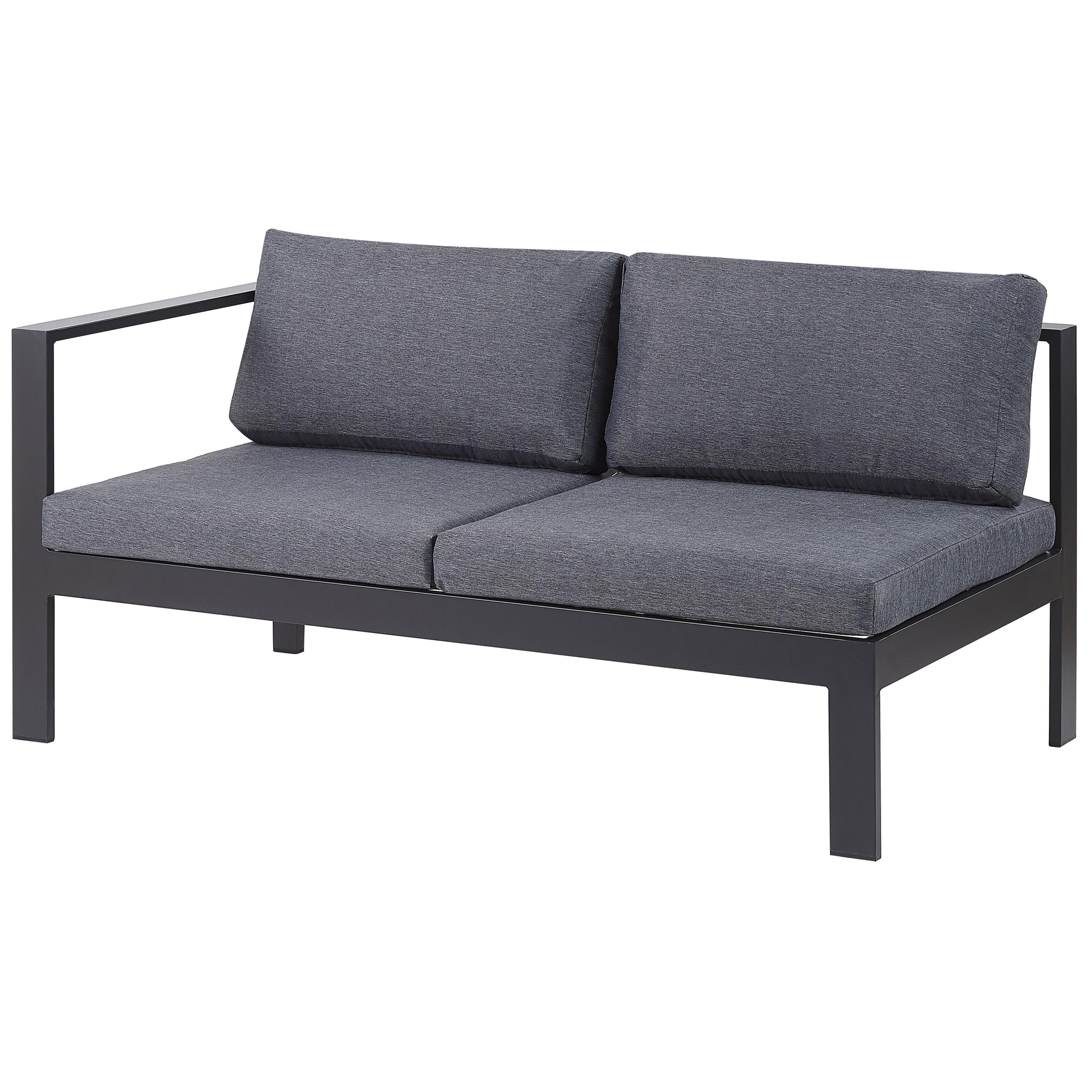 beliani-messina-lounge-set-ecksofa-schwarz-grau-5-sitzer image 8