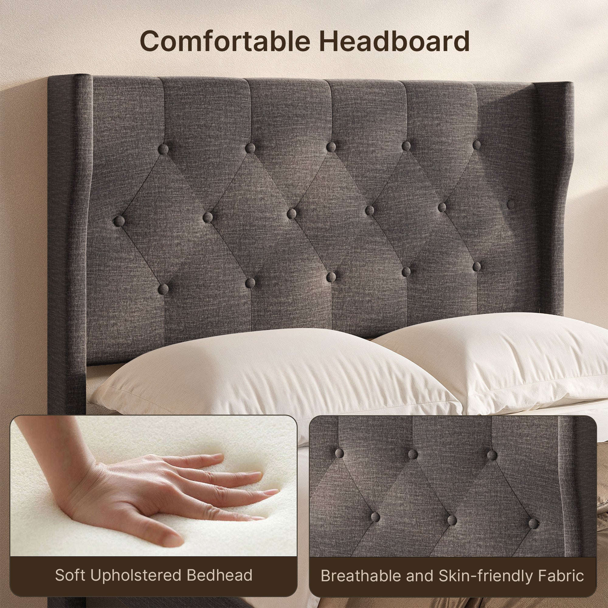 bealife-af15-einzelbett-120x200-dunkelgrau-polsterbett image 5