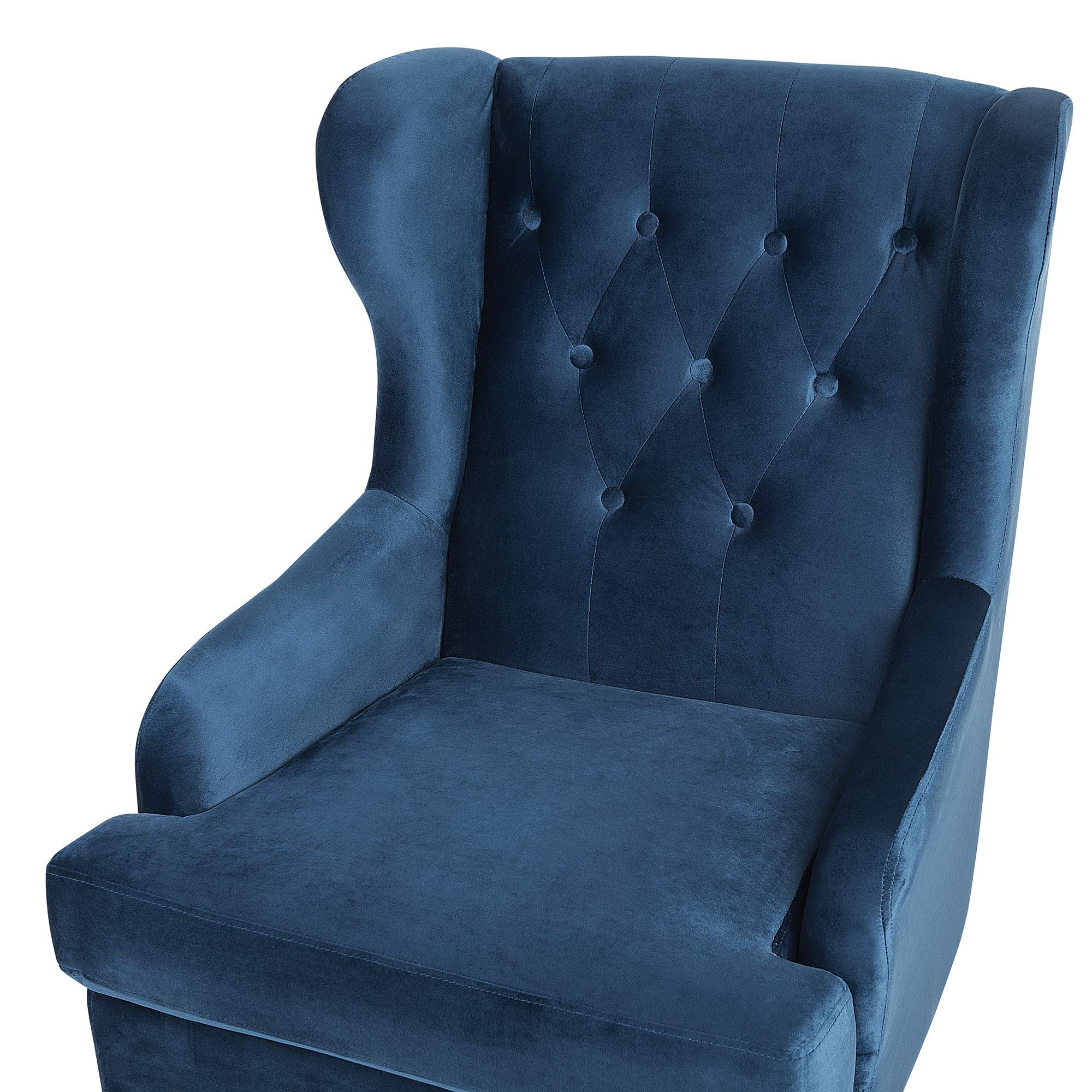 beliani-alta-ohrensessel-samt-blau-chesterfield image 7