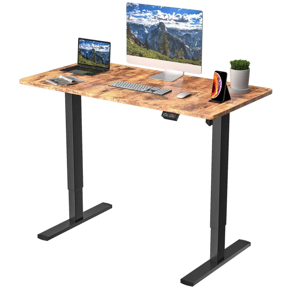 homall-standing-desk-h-henverstellbarer-schreibtisch-47-zoll-schwarz image 1