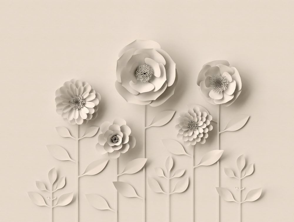 a-s-cr-ation-the-wall-382931-fototapete-blumen-beige-3d image 1