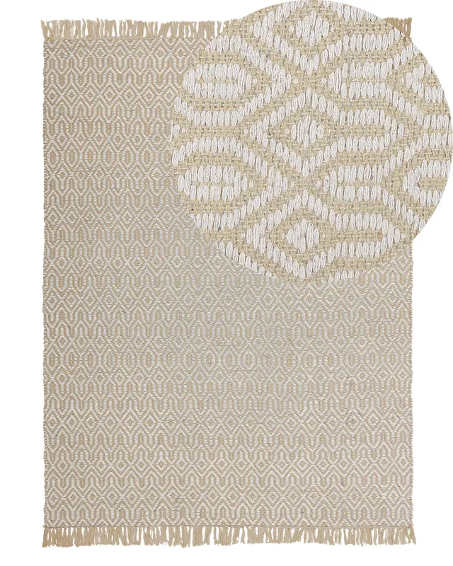 beliani-pozanti-jute-teppich-beige-140x200-cm-boho image 1