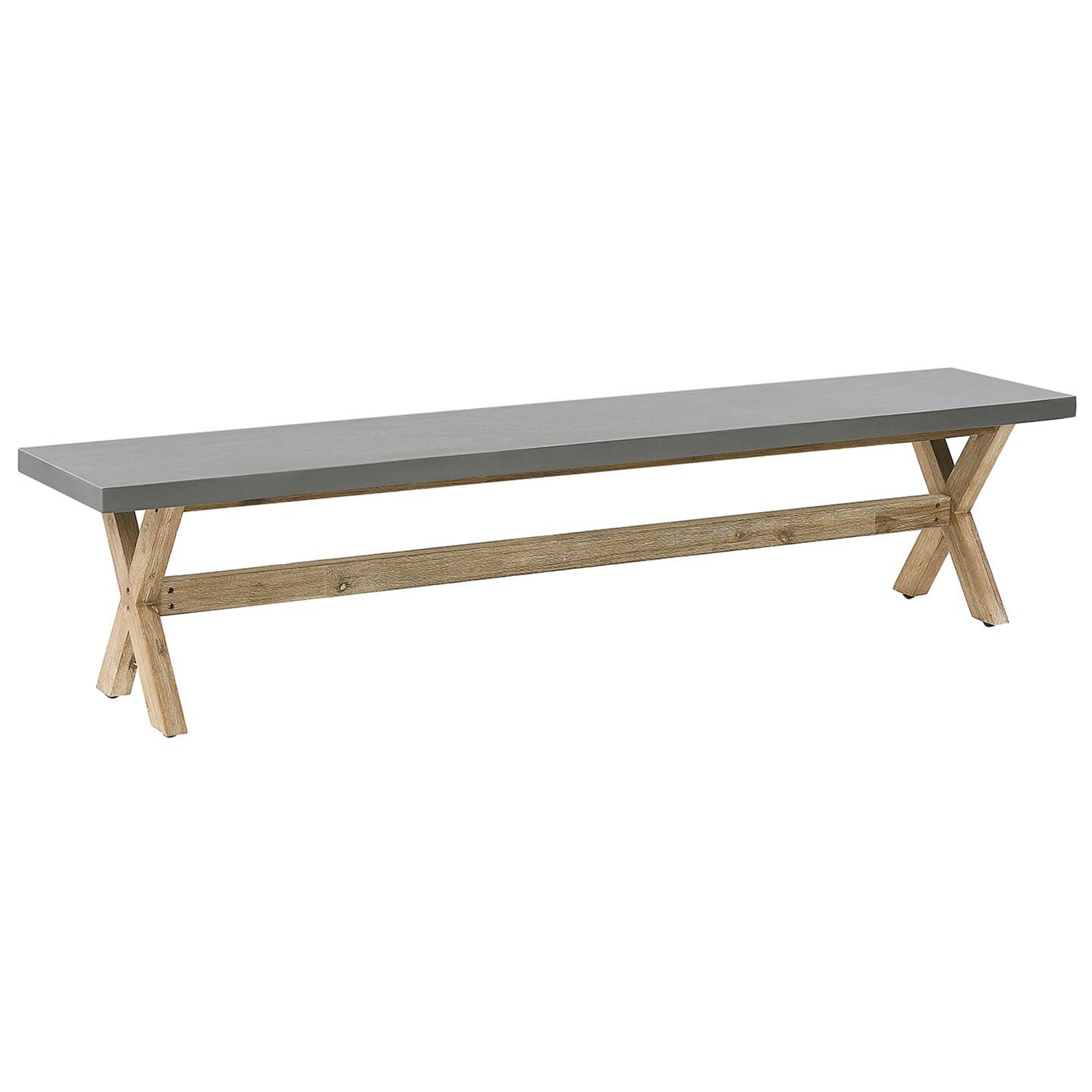 beliani-olbia-gartenset-tisch-200x100-2-b-nke-beton-akazie image 6