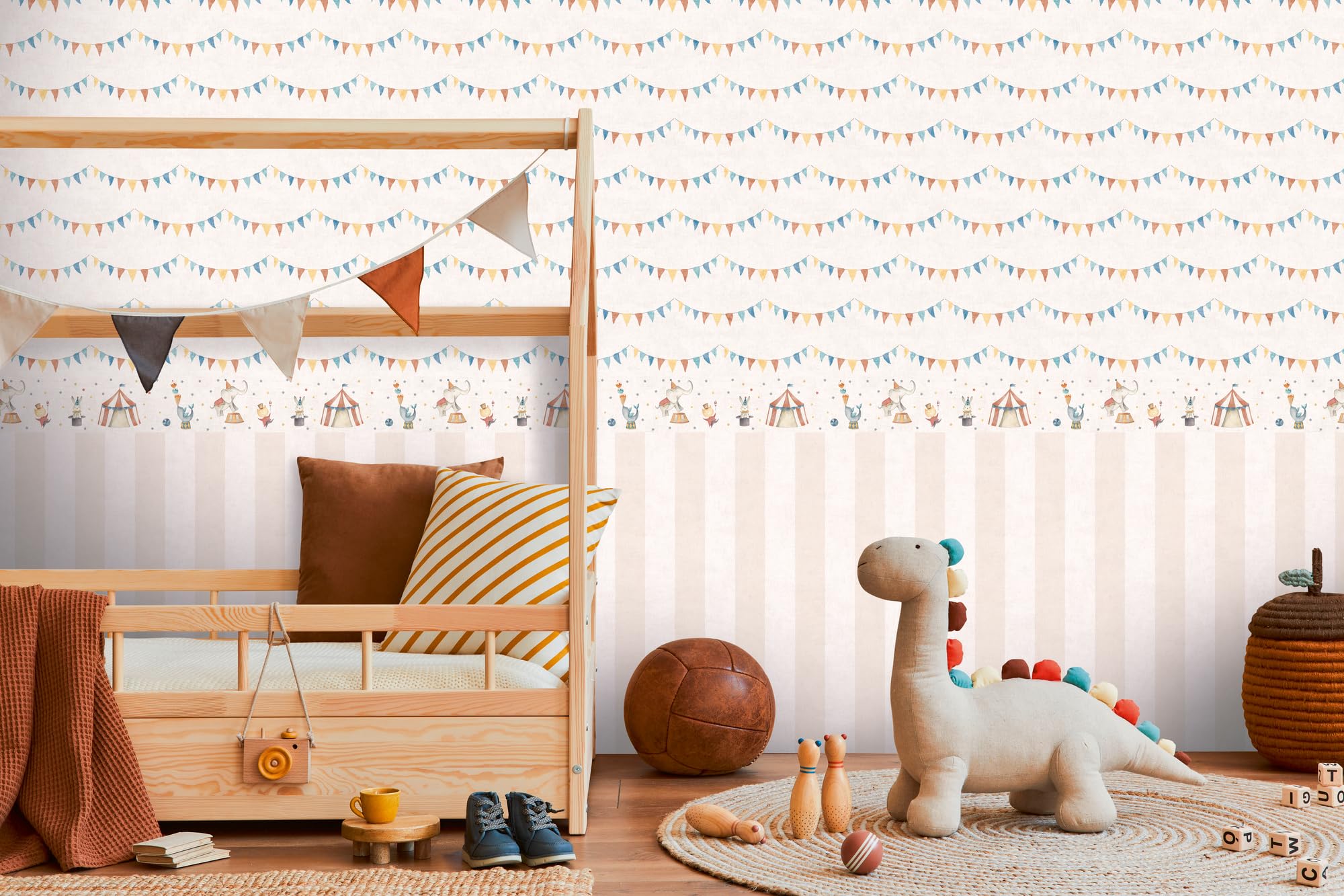 a-s-cr-ation-lilly-luis-wimpeltapete-vlies-blau-gelb-rot image 2