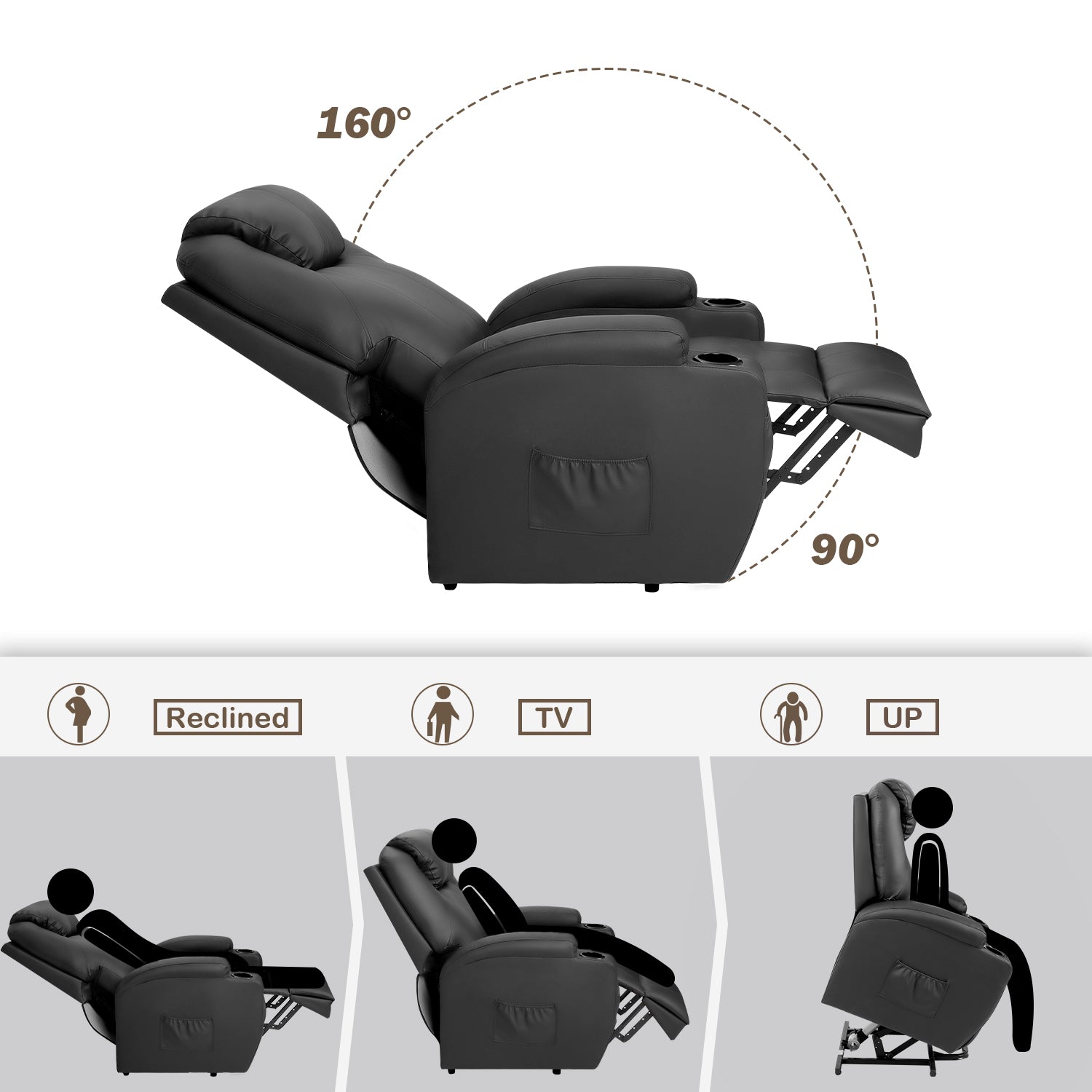 homall-recliner-chair-aufstehsessel-pu-leder-schwarz-heizung image 4