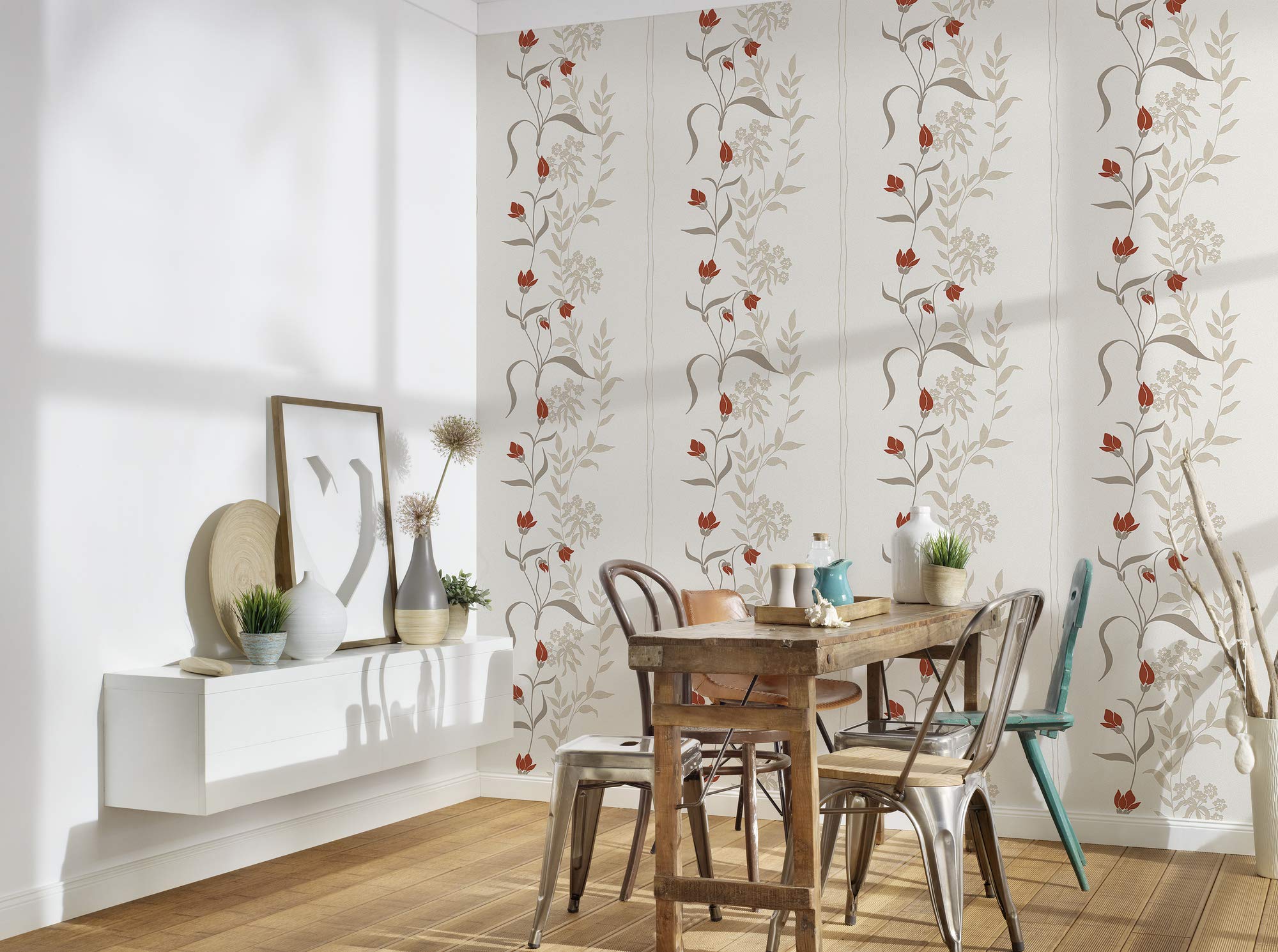 a-s-cr-ation-vliestapete-958741-beige-blumenranken image 8