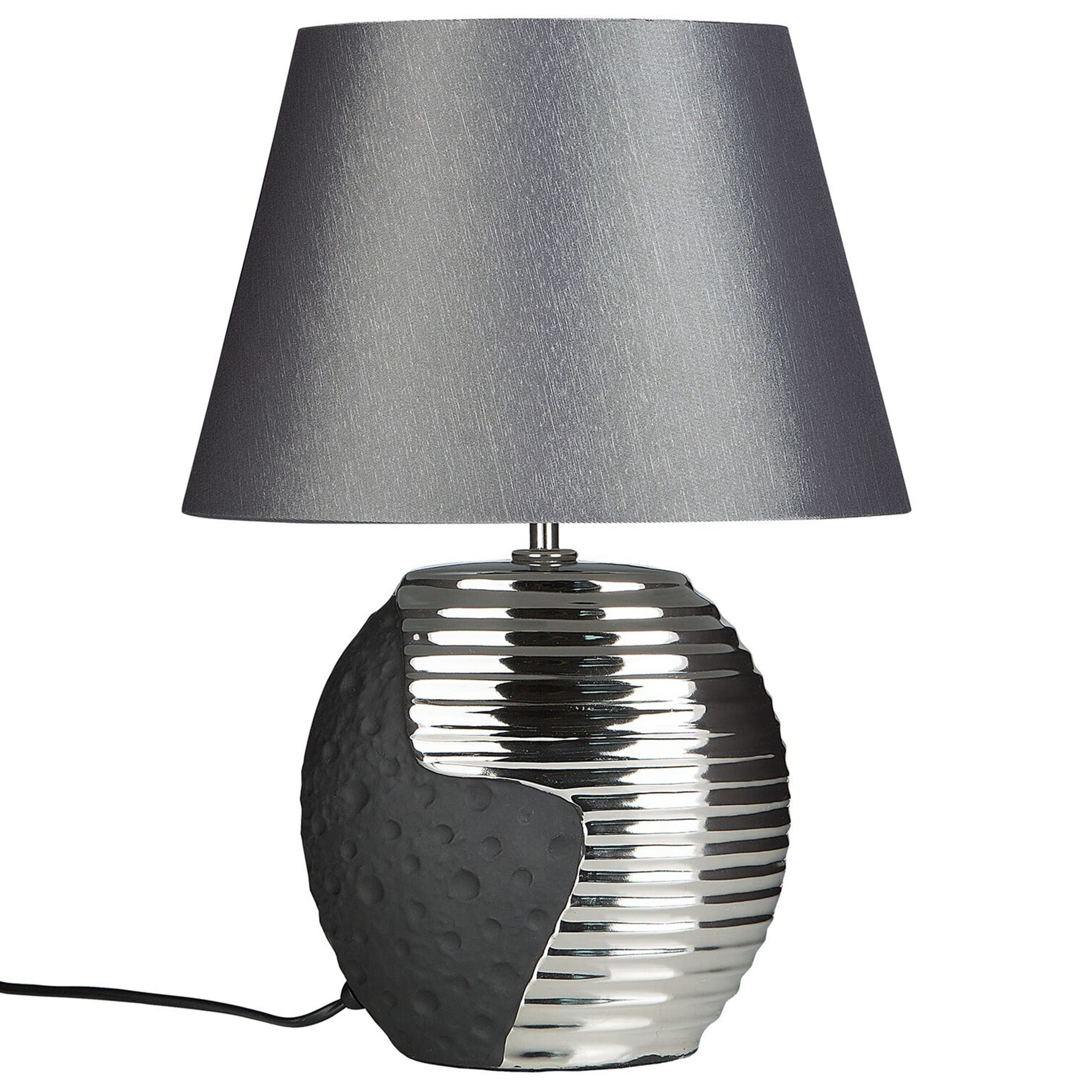 beliani-esla-tischleuchte-schwarz-silber-porzellan-e27 image 4