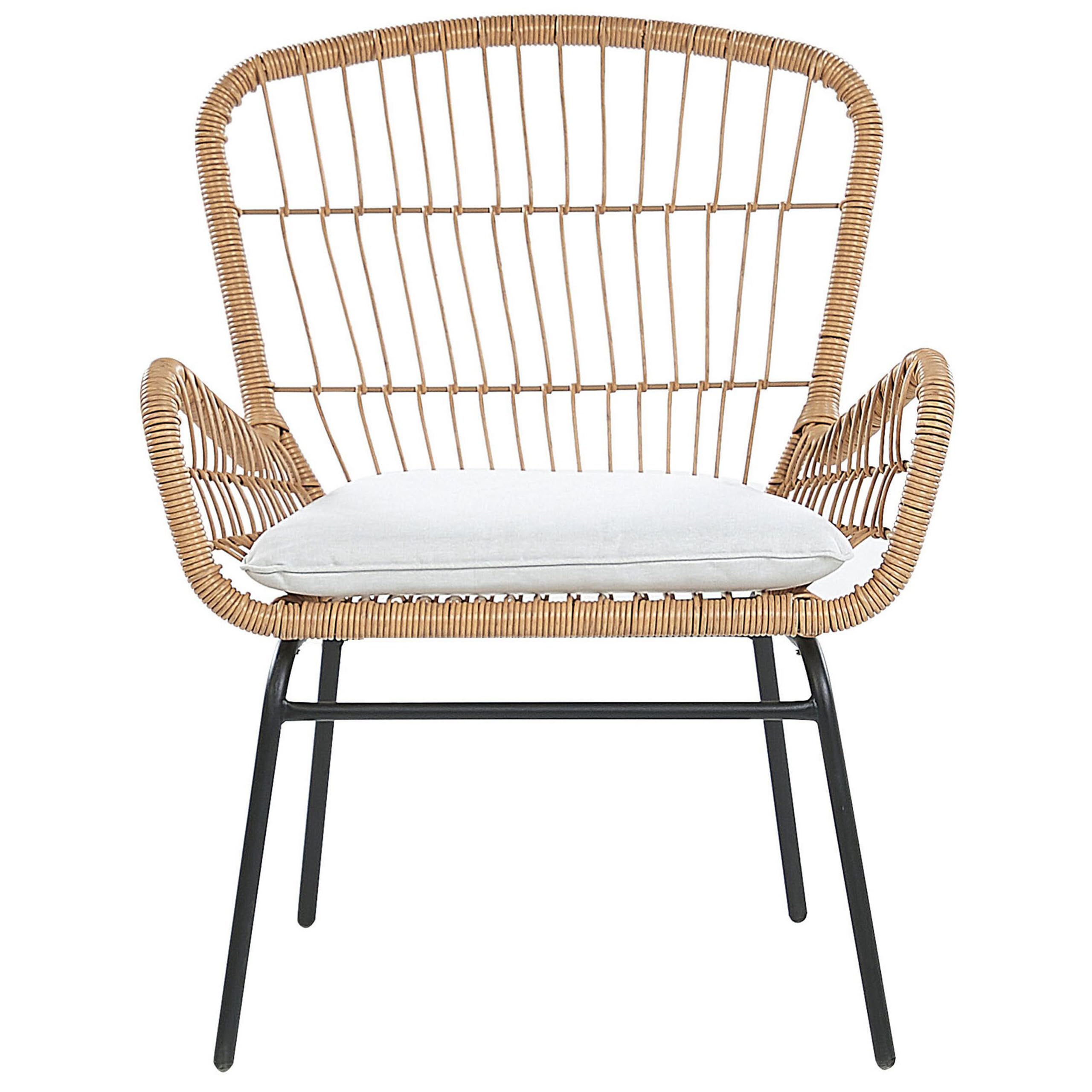 beliani-labico-balkonset-rattan-2-sitzer-tisch-hellgrau image 5