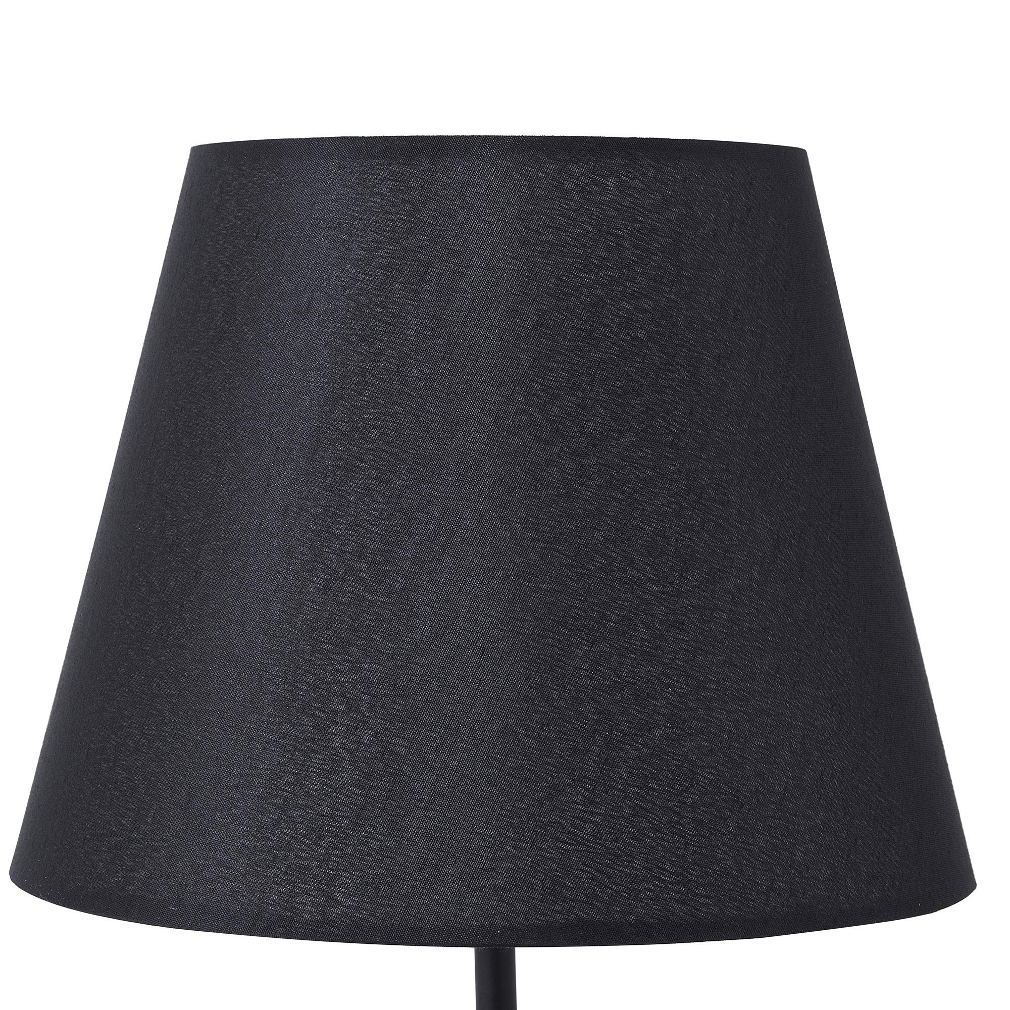beliani-samo-tischleuchte-holz-schwarz-mit-stoffschirm-e14 image 4