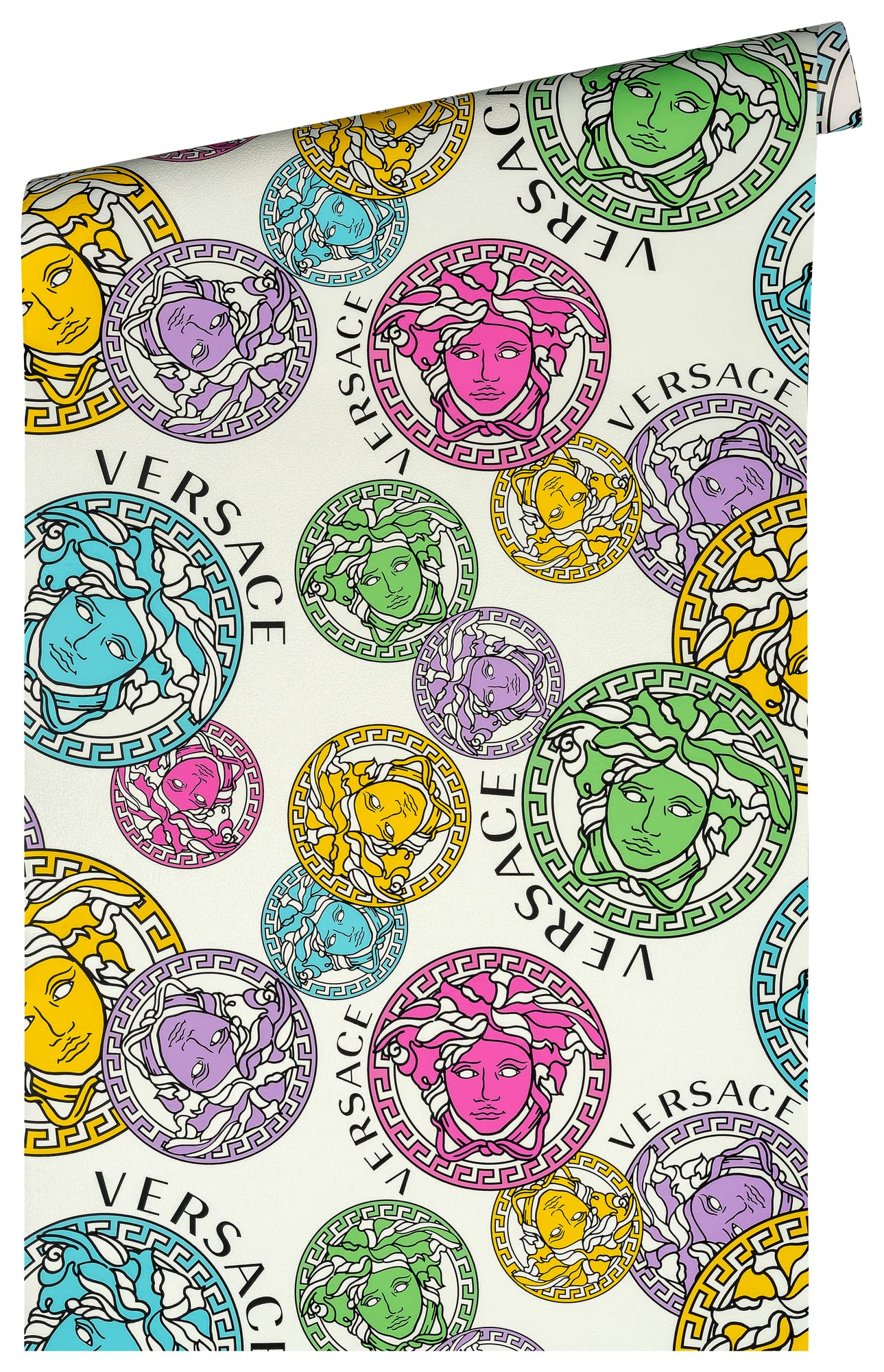 a-s-cr-ation-versace-wallpaper-386101-vliestapete-wei-medusa image 2