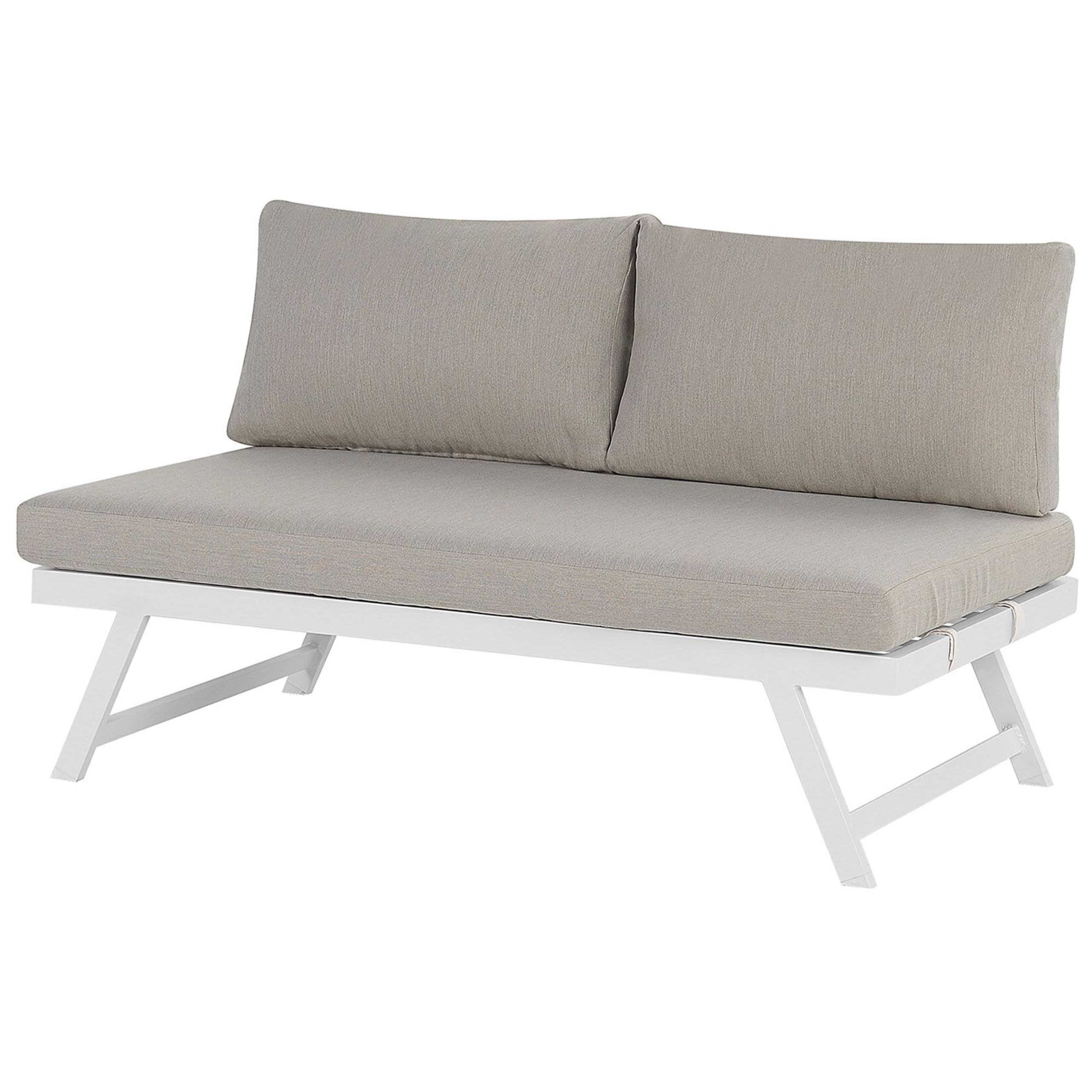 beliani-coccorino-sitzgruppe-aluminium-taupe-5-sitzer-verstellbar image 8