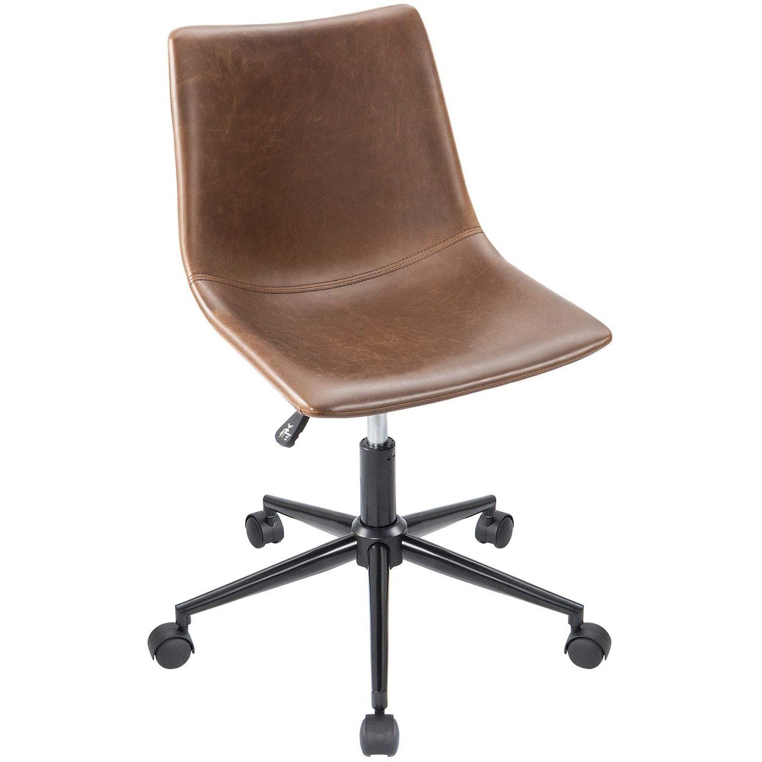 homall-office-leather-chair-b-rostuhl-schwarz-ohne-armlehnen image 8