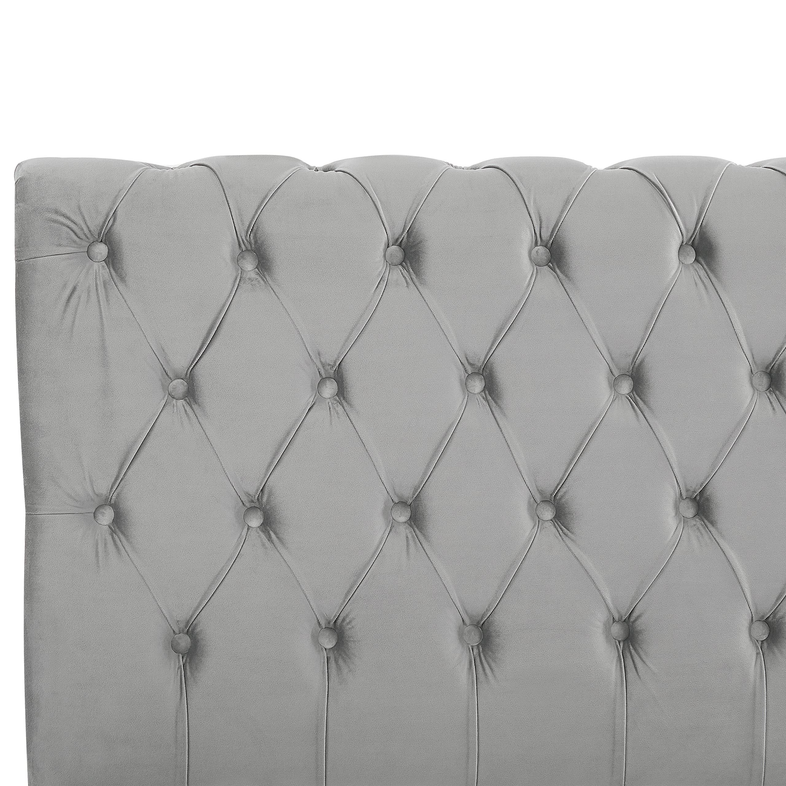 beliani-avallon-bett-160x200-hellgrau-samt-chesterfield image 7